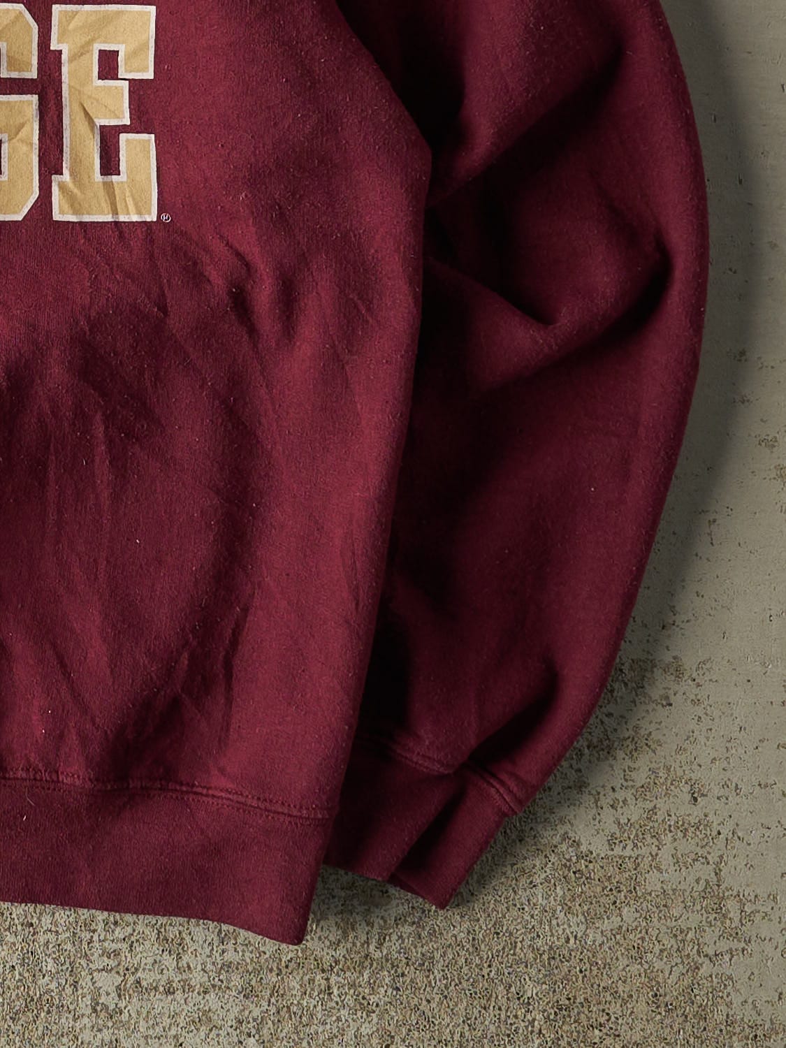 Vintage 90s Burgundy Boston College Crewneck (L)