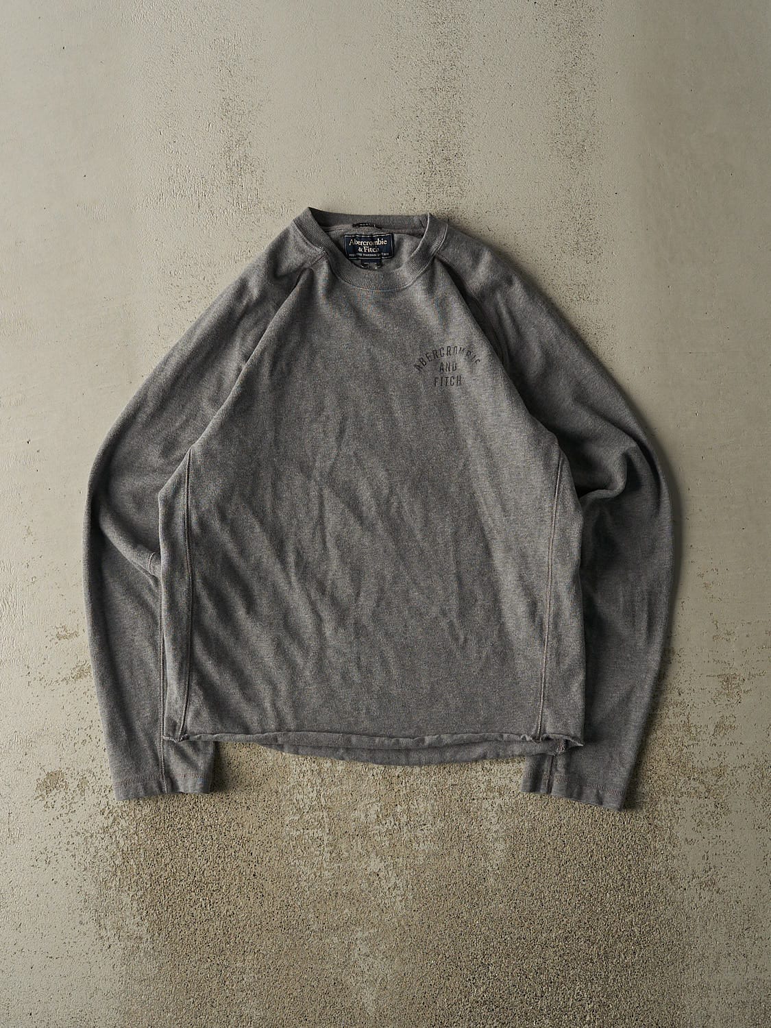 Vintage Y2K Grey Abercrombie & Fitch Longsleeve Shirt (M/L)