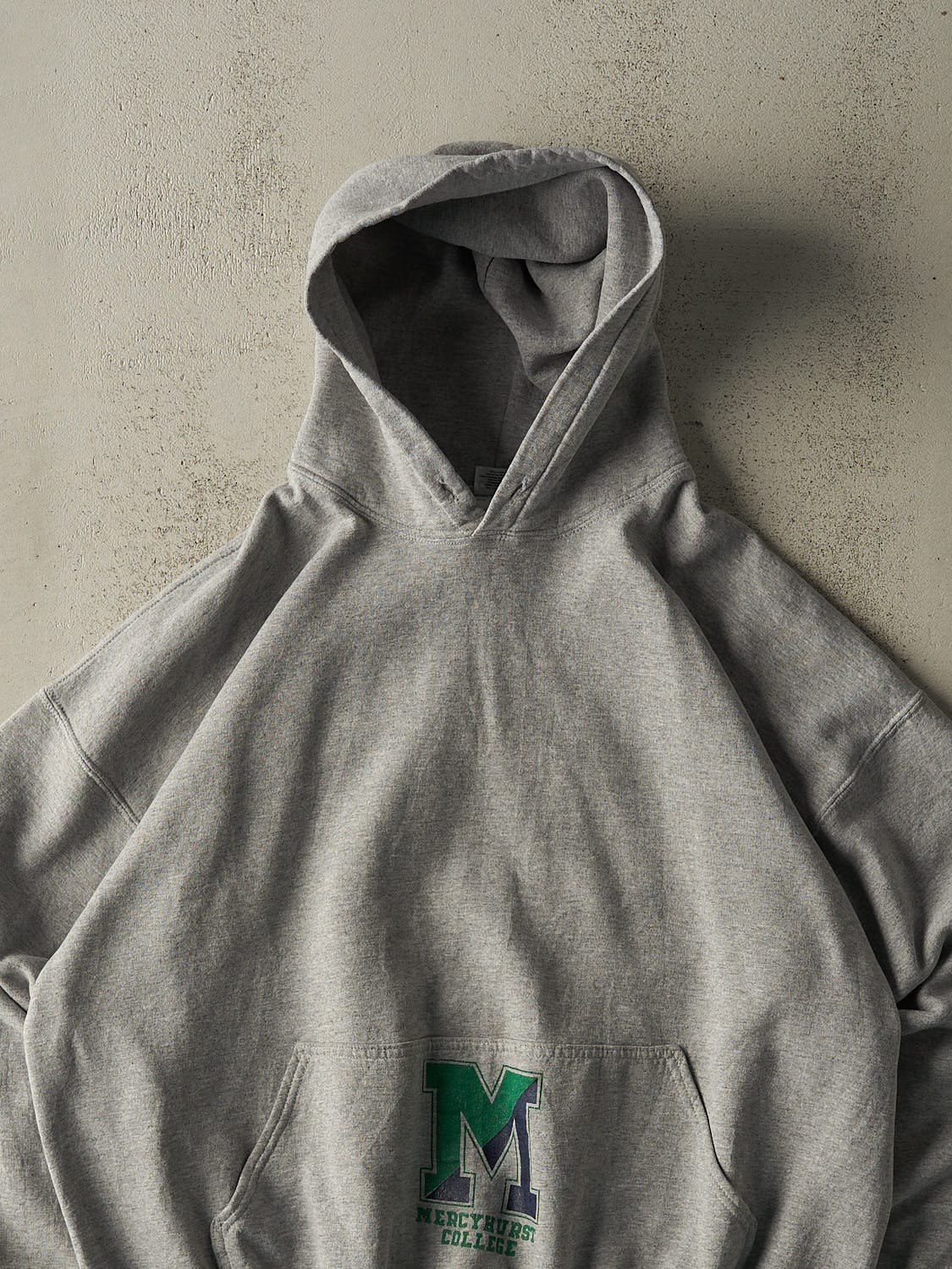 Vintage Y2K Grey Mercyhurst College Hoodie (XL)