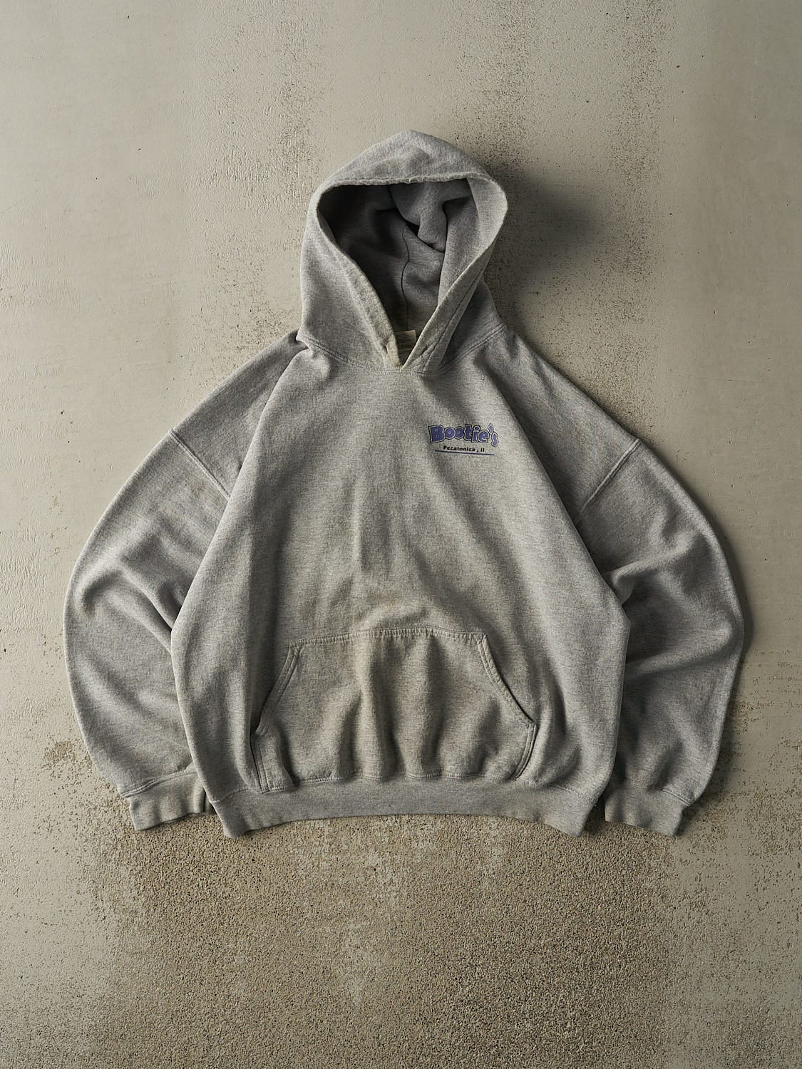 Vintage Y2K Grey Booties Pirate Hoodie (L/XL)