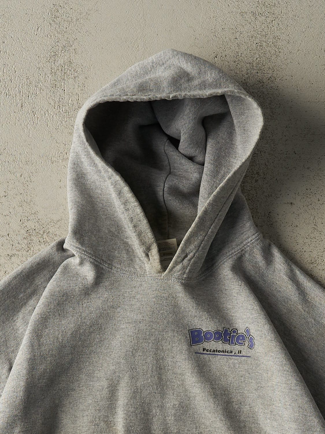 Vintage Y2K Grey Booties Pirate Hoodie (L/XL)