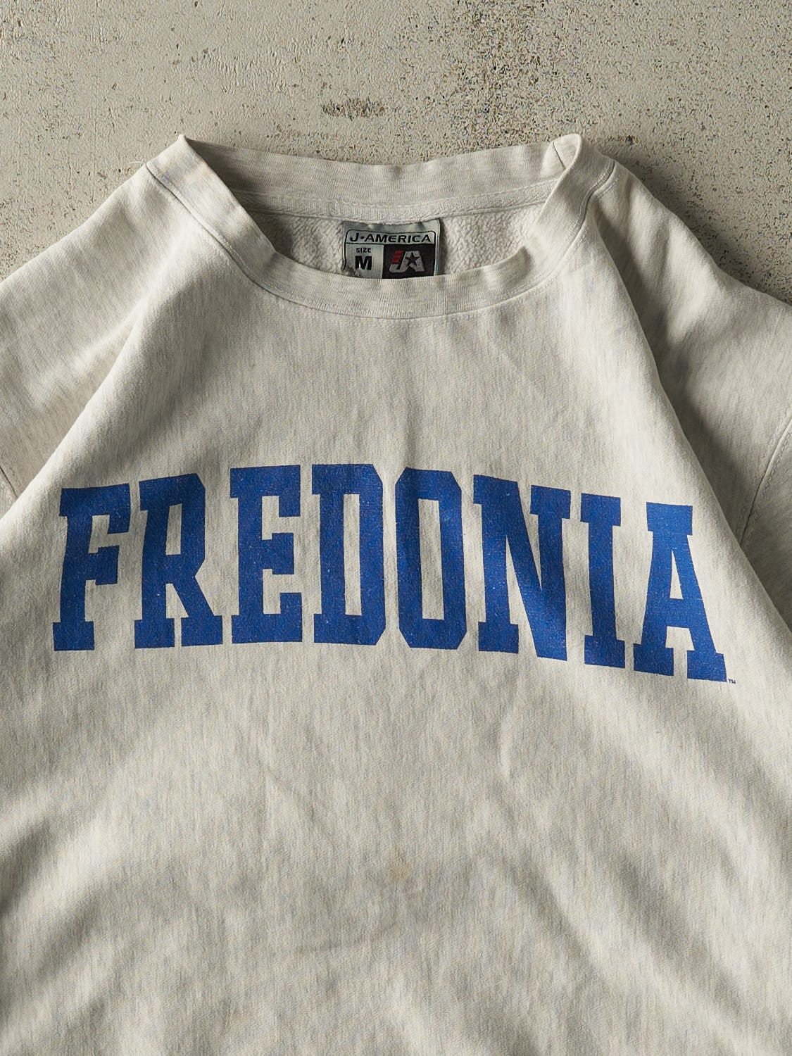 Vintage 90s Heather Grey Fredonia Crewneck (L)