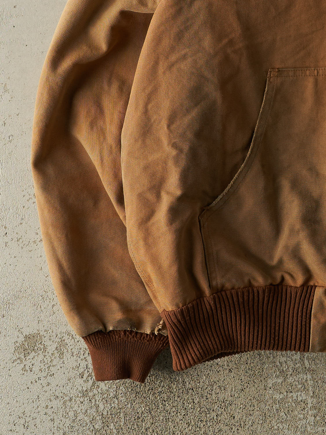 Vintage 90s Camel Carhartt Hooded Active Jacket (L/XL)