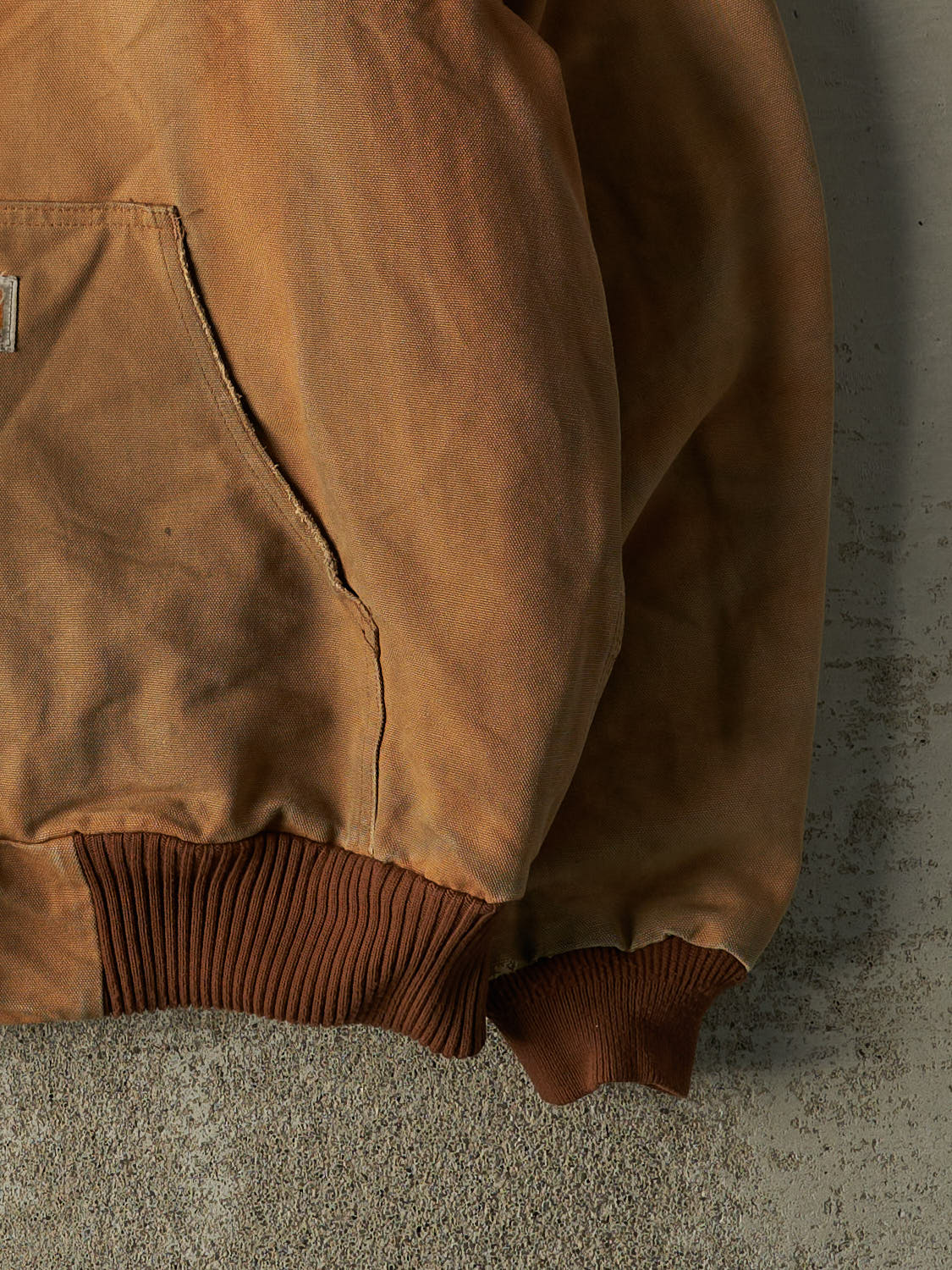 Vintage 90s Camel Carhartt Hooded Active Jacket (L/XL)