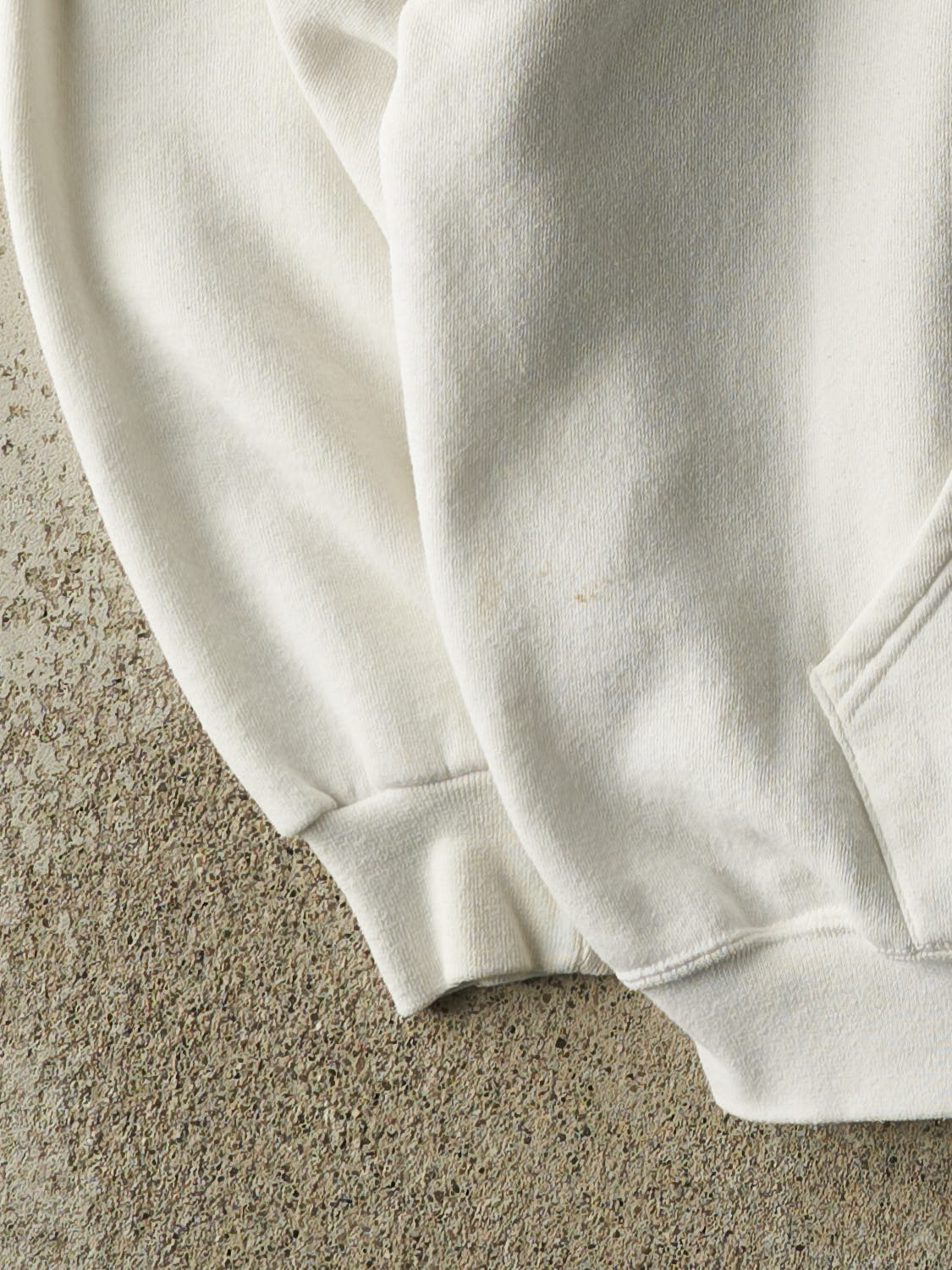 Vintage 90s White Russell Athletic Blank Zip Up Hoodie (XL/XXL