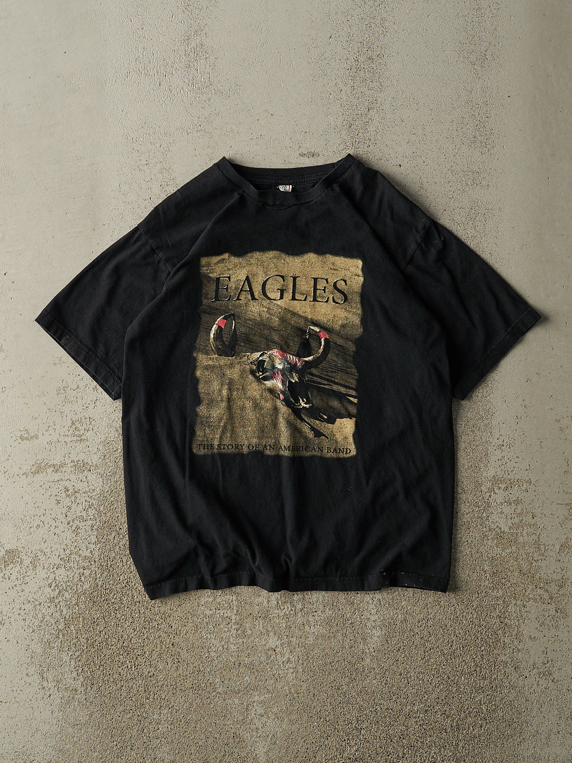 Vintage Y2K Black Eagles Band Tee (M/L)