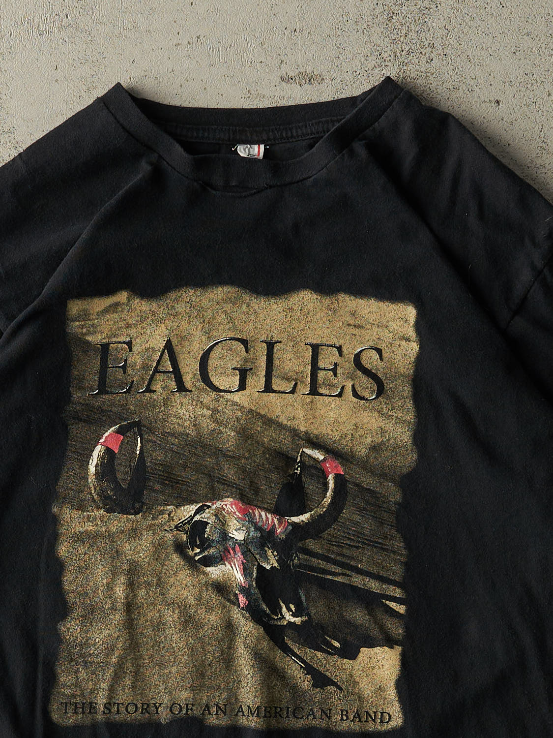 Vintage Y2K Black Eagles Band Tee (M/L)