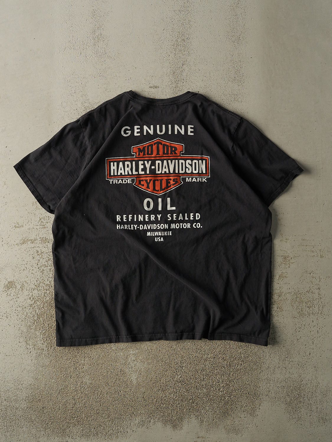 Vintage Y2K Black Harley Davidson Milwaukee Tee (XXL)