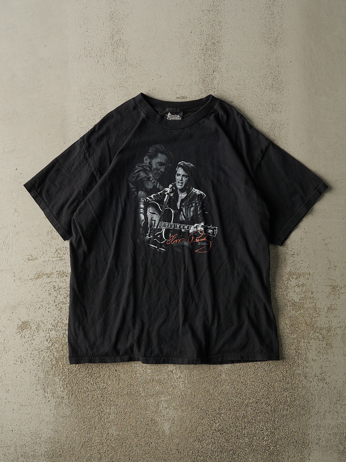 Vintage Y2K Black Elvis Presley Tee (XL)