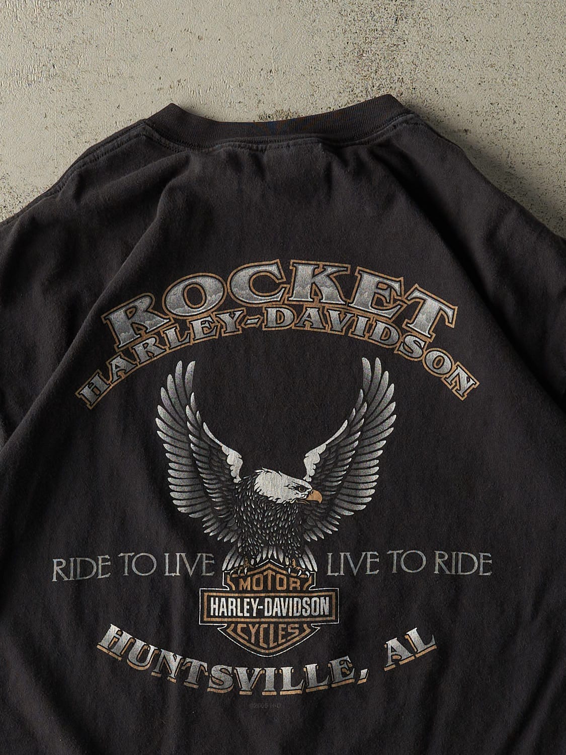 Vintage 05' Black Harley Davidson Huntsville AL Tee (L/XL)