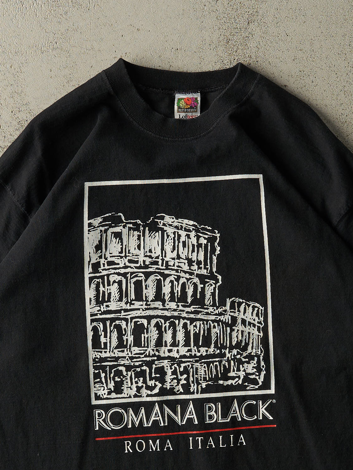 Vintage 90s Black Roma Italy Tee (XL/XXL)