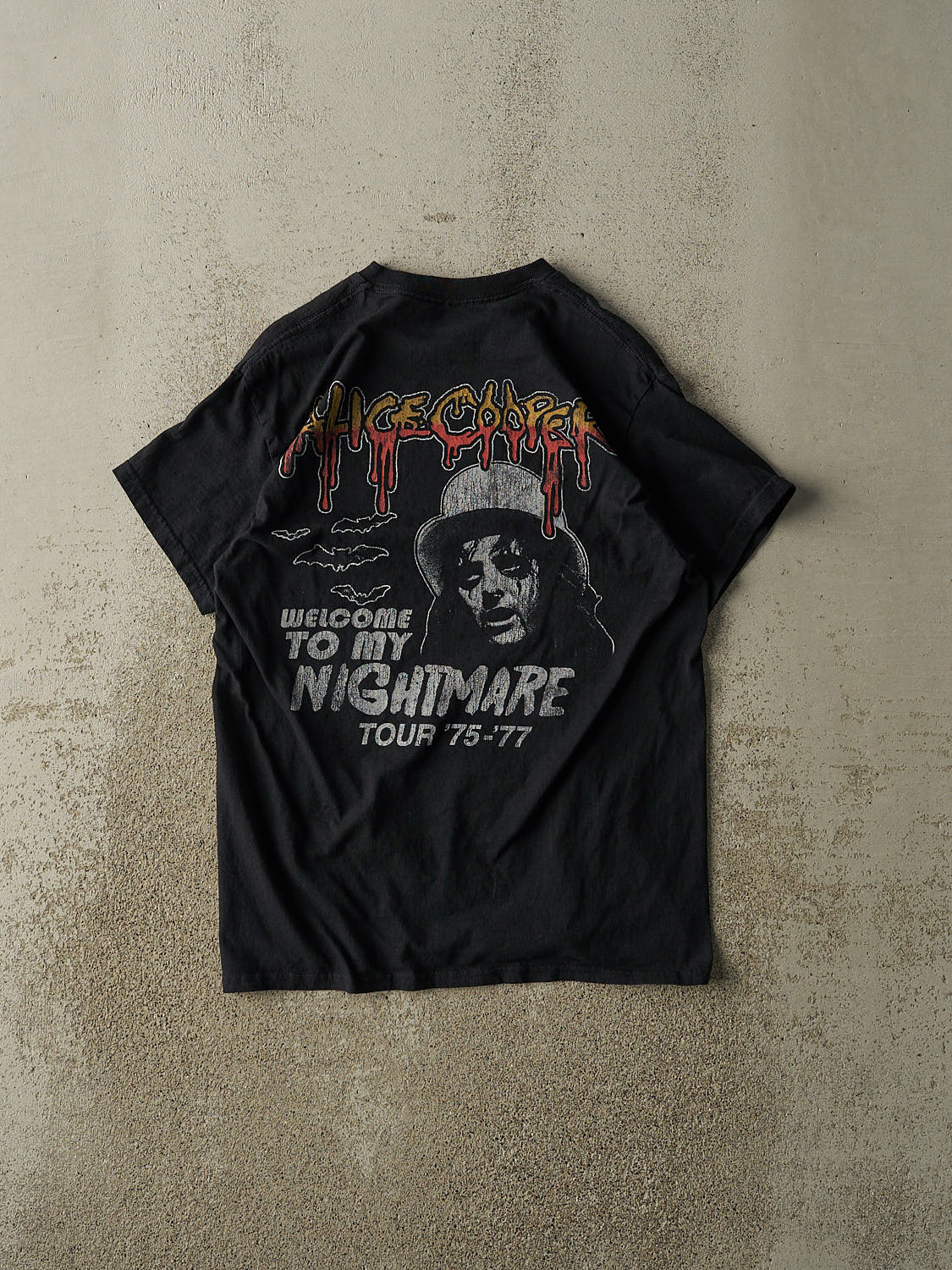 Vintage Y2K Black Alice Cooper Tour Tee (S/M)