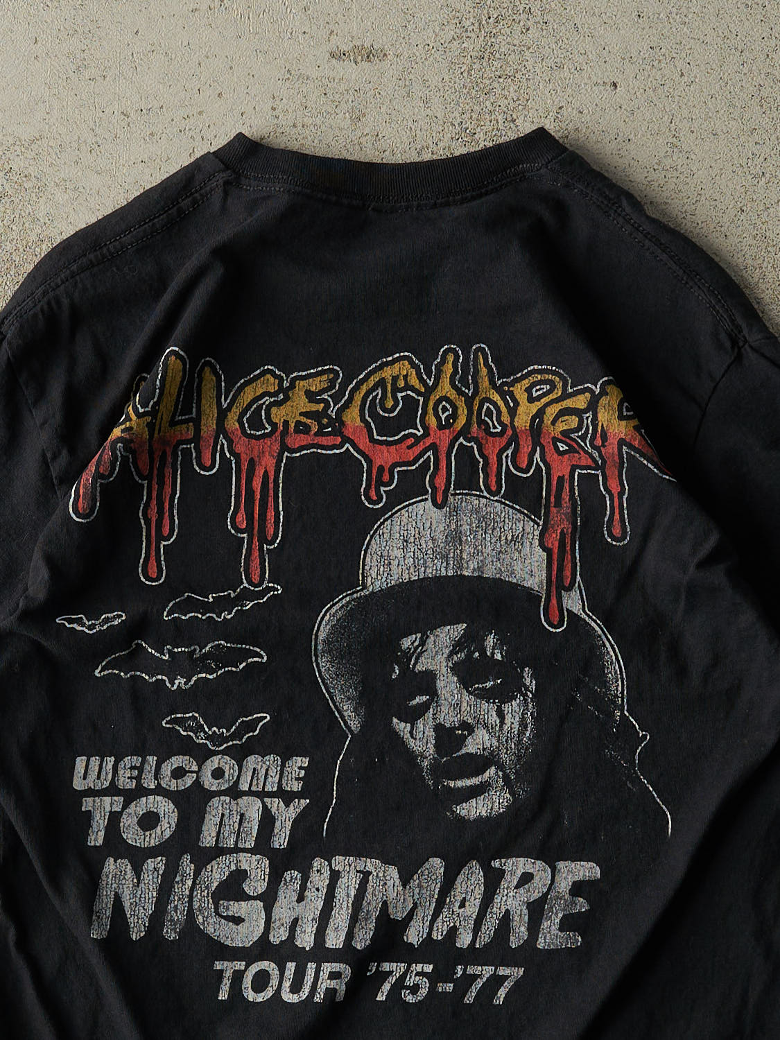Vintage Y2K Black Alice Cooper Tour Tee (S/M)