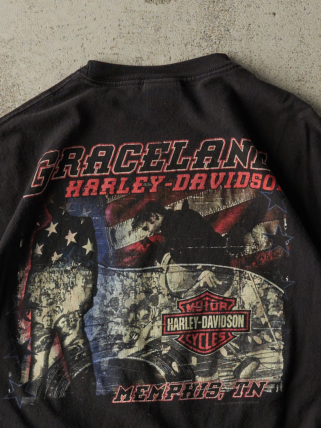 Vintage 13' Black Harley Davidson Memphis TN Tee (M/L)