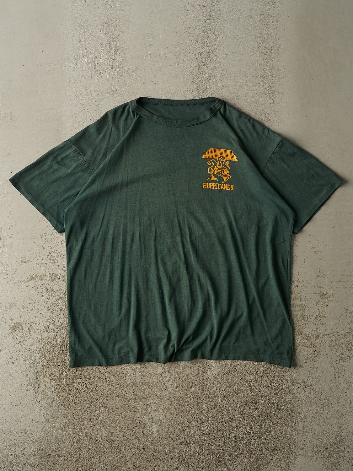 Vintage 80s Green University of Miami Hurricanes Tee (XL/XXL)