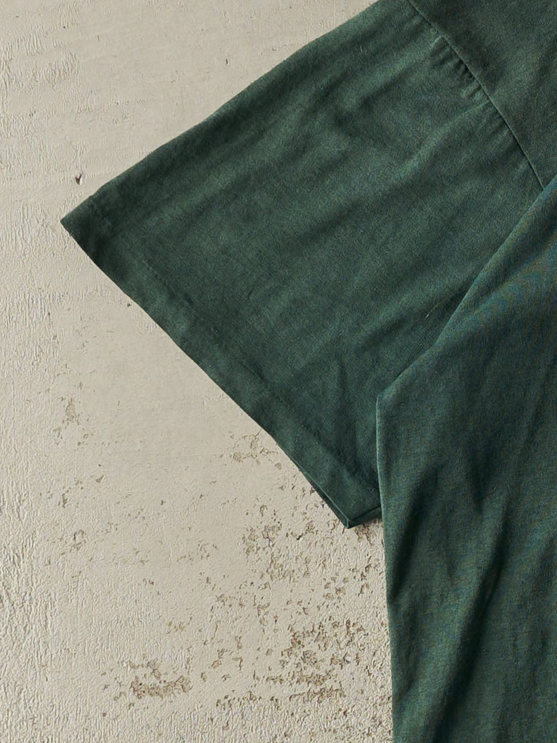 Vintage 80s Green University of Miami Hurricanes Tee (XL/XXL)
