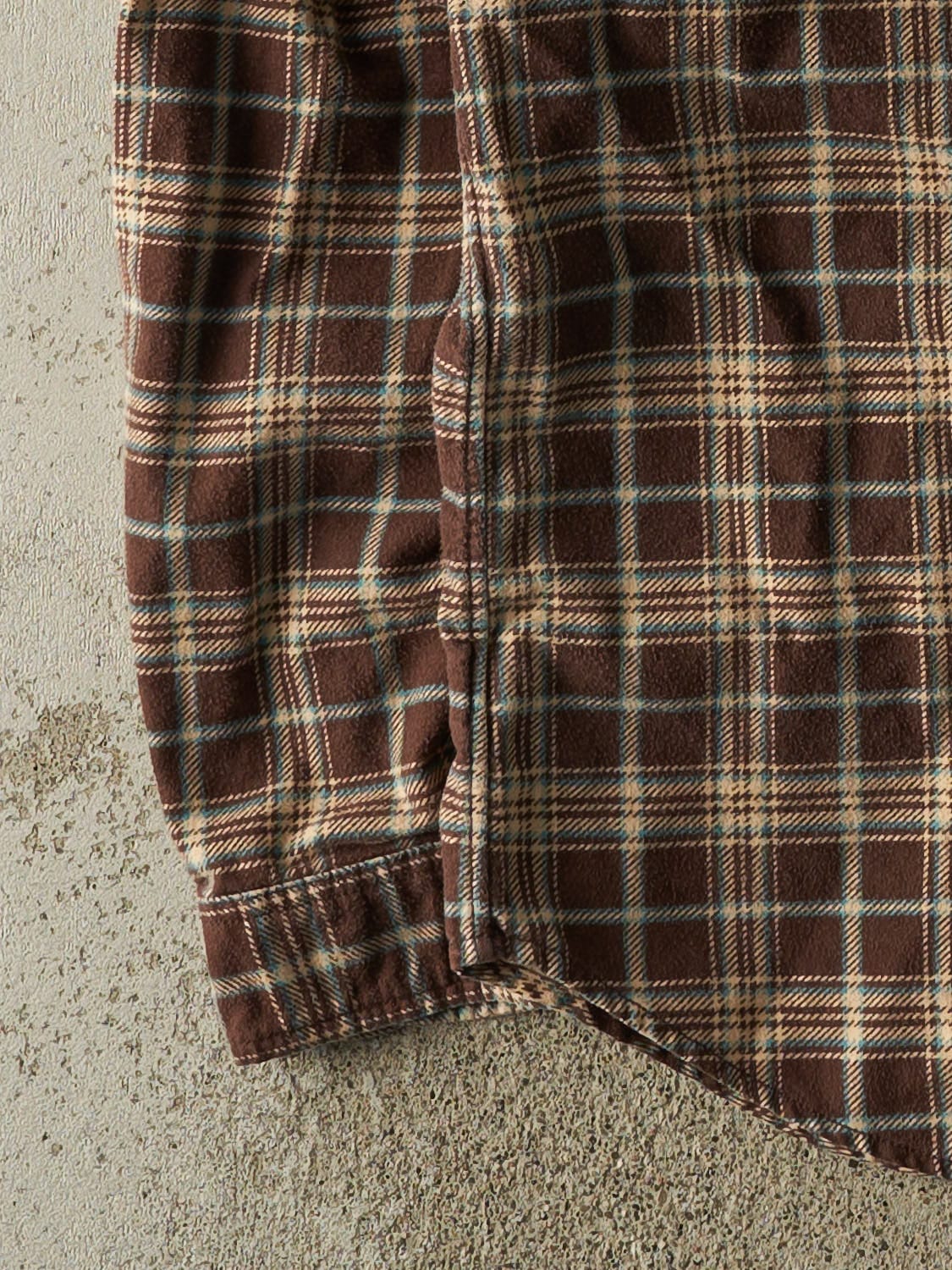 Vintage Y2K Brown Polo Ralph Lauren Plaid Button Up Long Sleeve (XL/XXL)