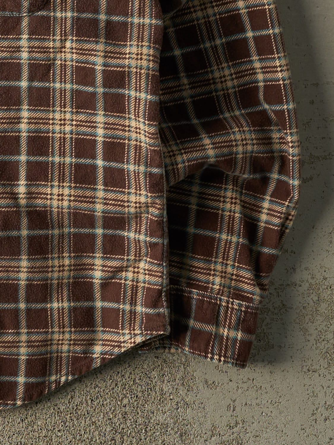 Vintage Y2K Brown Polo Ralph Lauren Plaid Button Up Long Sleeve (XL/XXL)