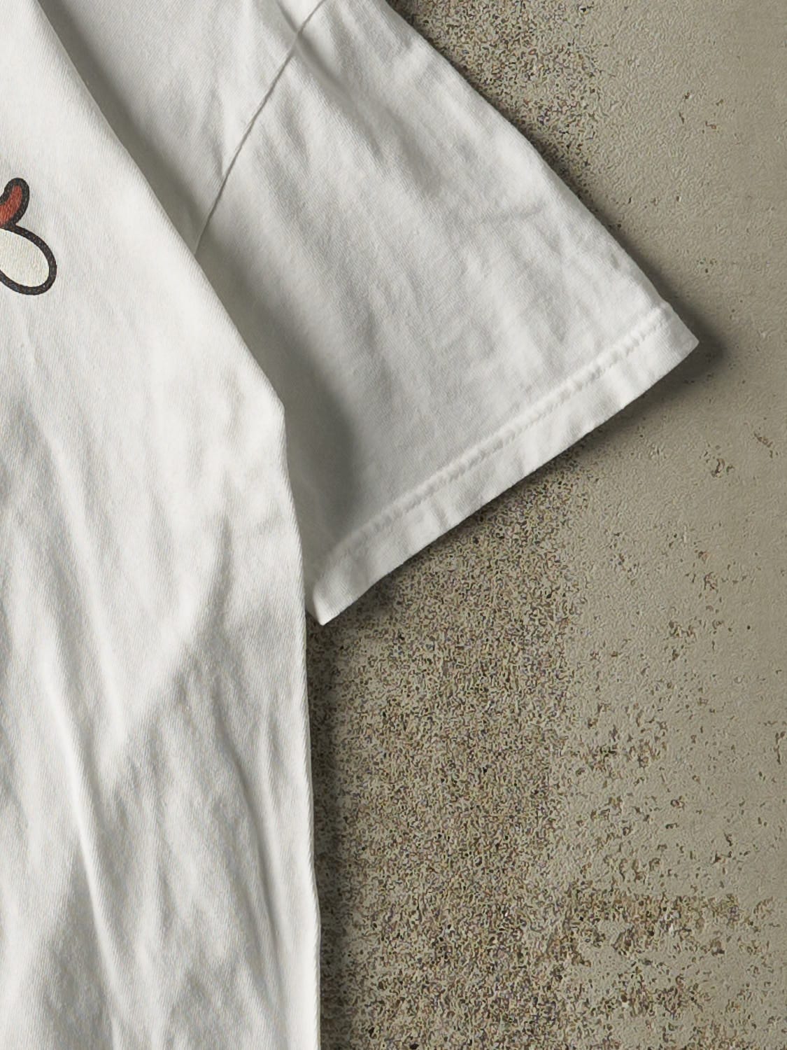 Vintage Y2K White Tim Holstein's "Double Double" Parody Tee (XS/S)