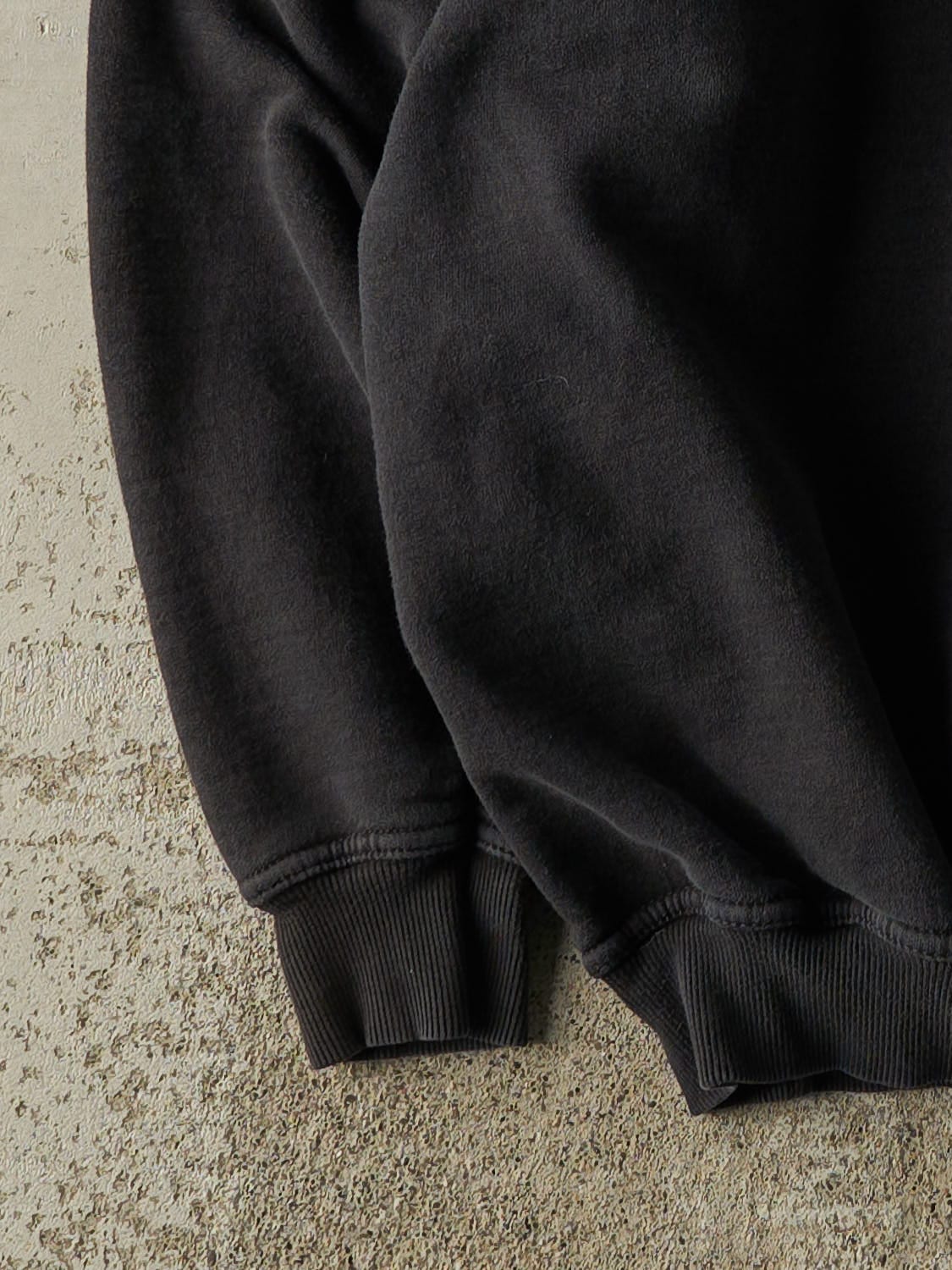 Vintage 90s Faded Black Embroidered Nascar Crewneck (M/L)