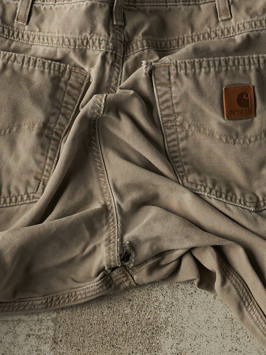Vintage Y2K Beige Carhartt Carpenter Pants (32x30)
