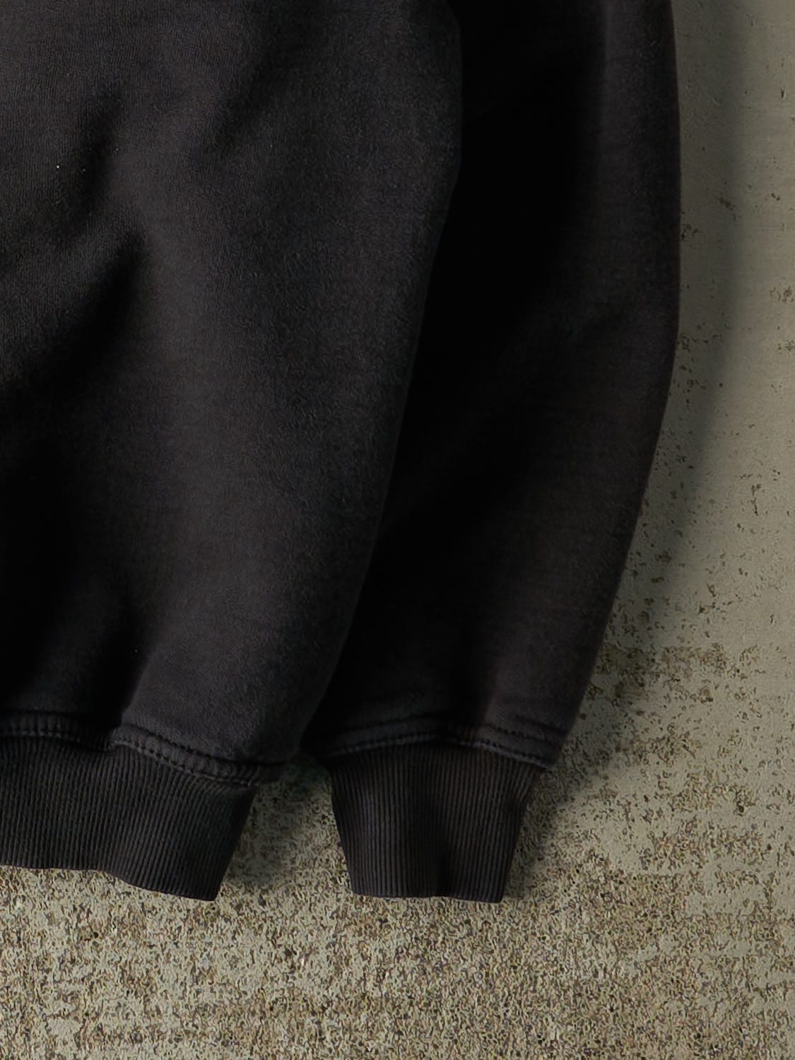 Vintage 90s Faded Black Embroidered Nascar Crewneck (M/L)