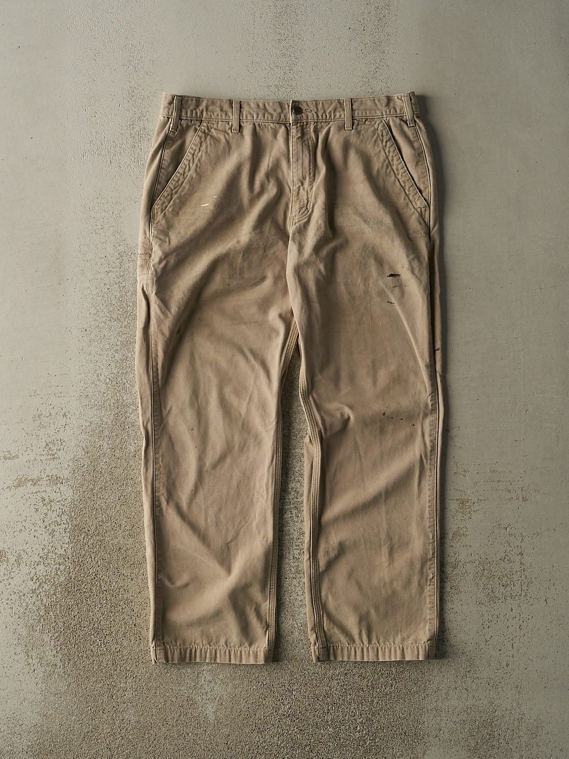 Vintage Y2K Beige Carhartt Work Pants (36x31)