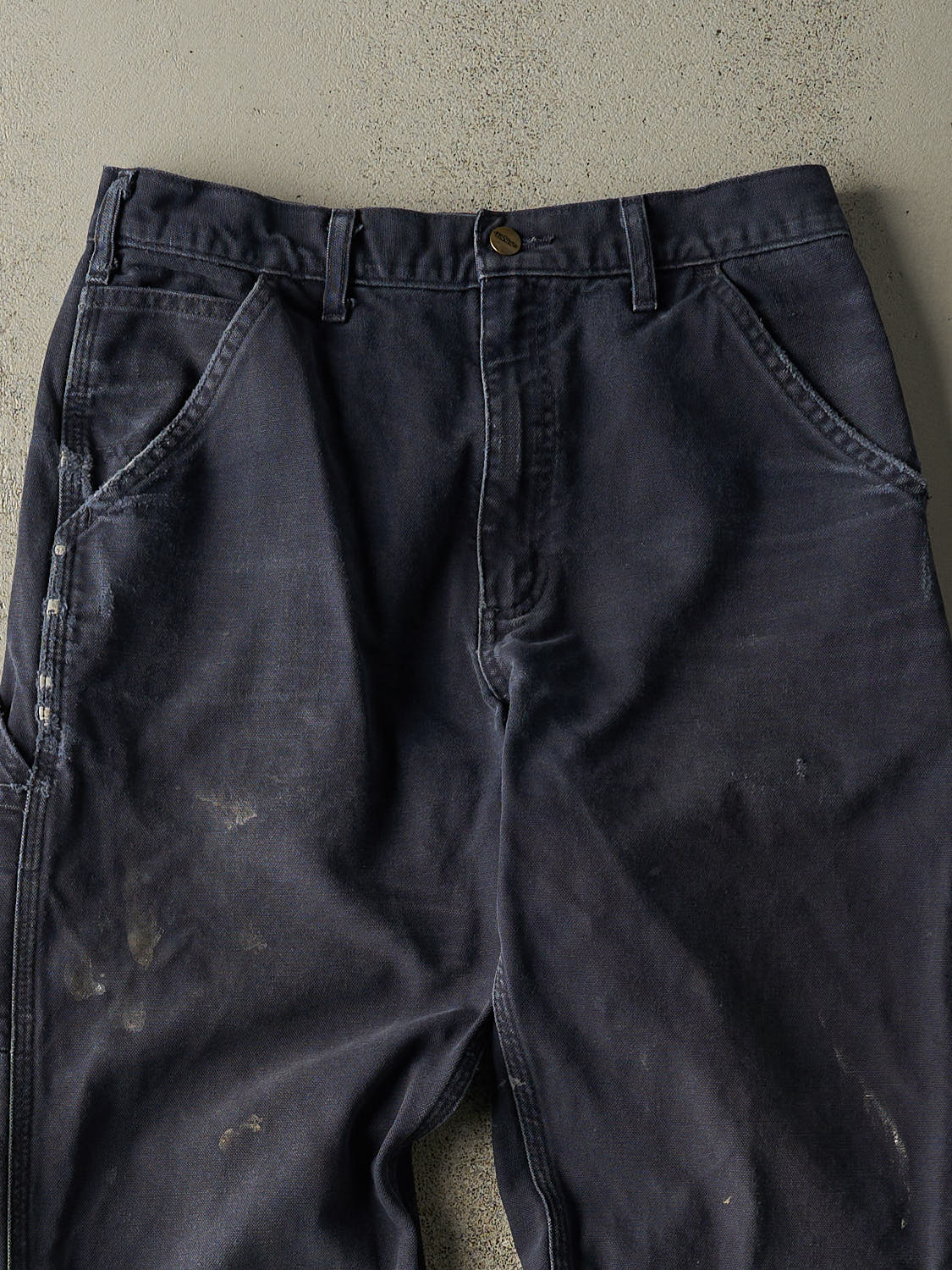Vintage 90s Navy Blue Carhartt Carpenter Pants (30x31)