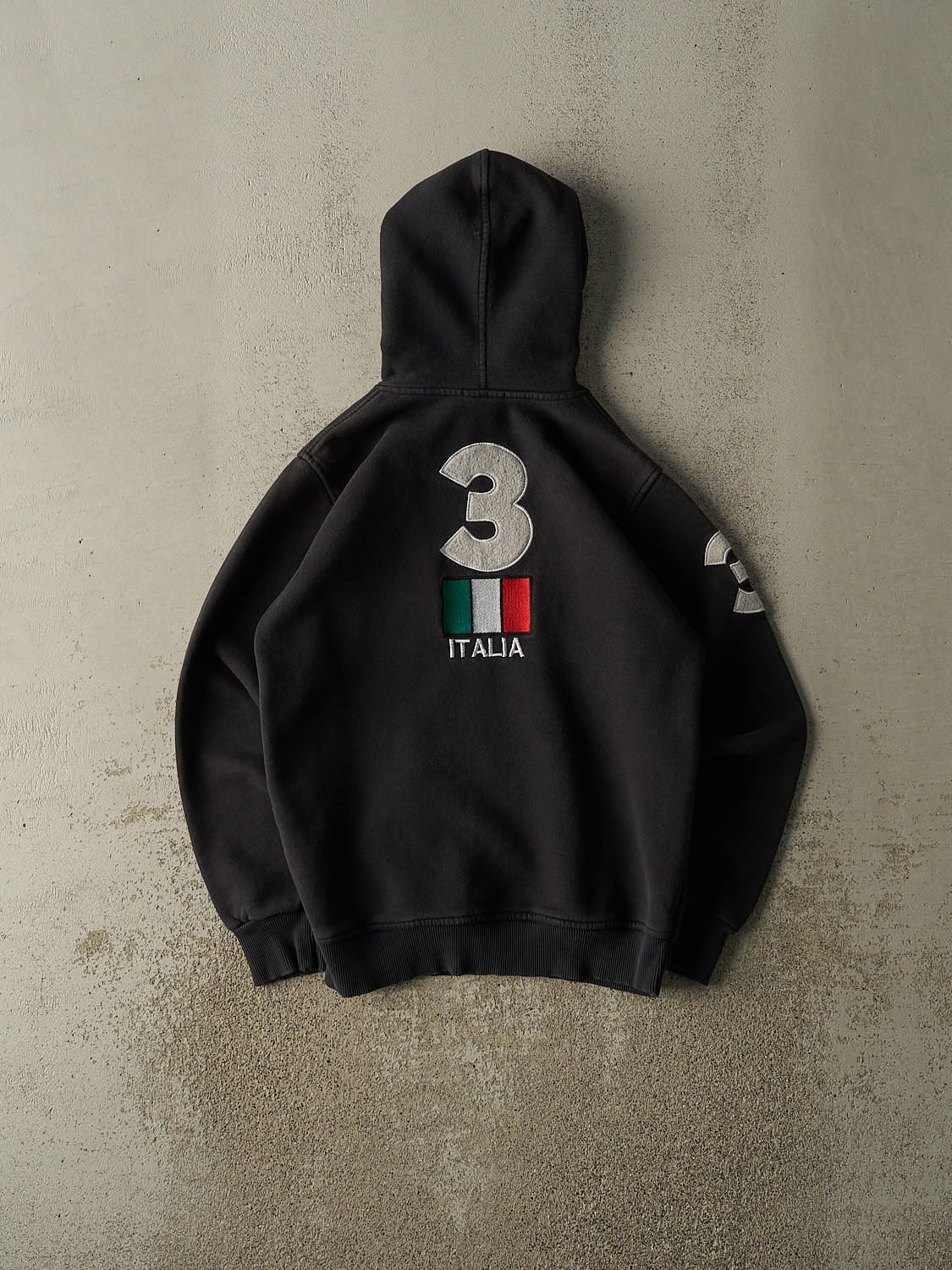 Vintage Y2K Black Polo Ralph Lauren Italia Hoodie (S)