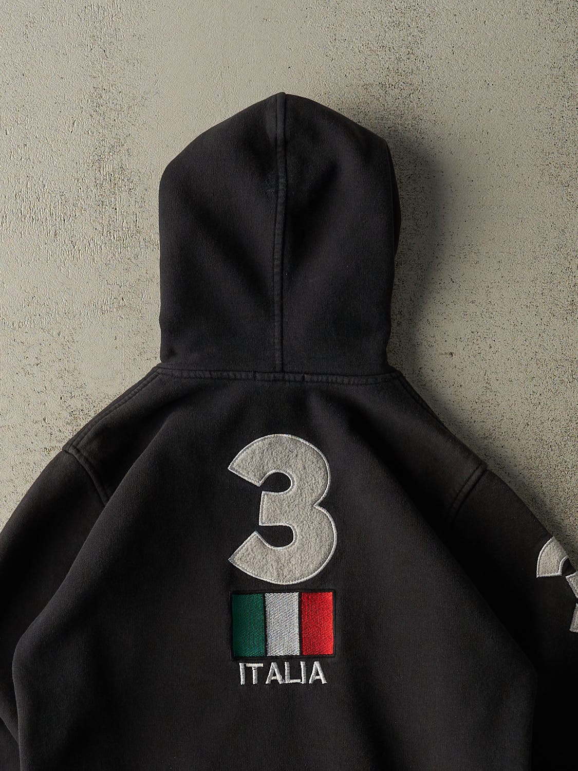 Vintage Y2K Black Polo Ralph Lauren Italia Hoodie (S)