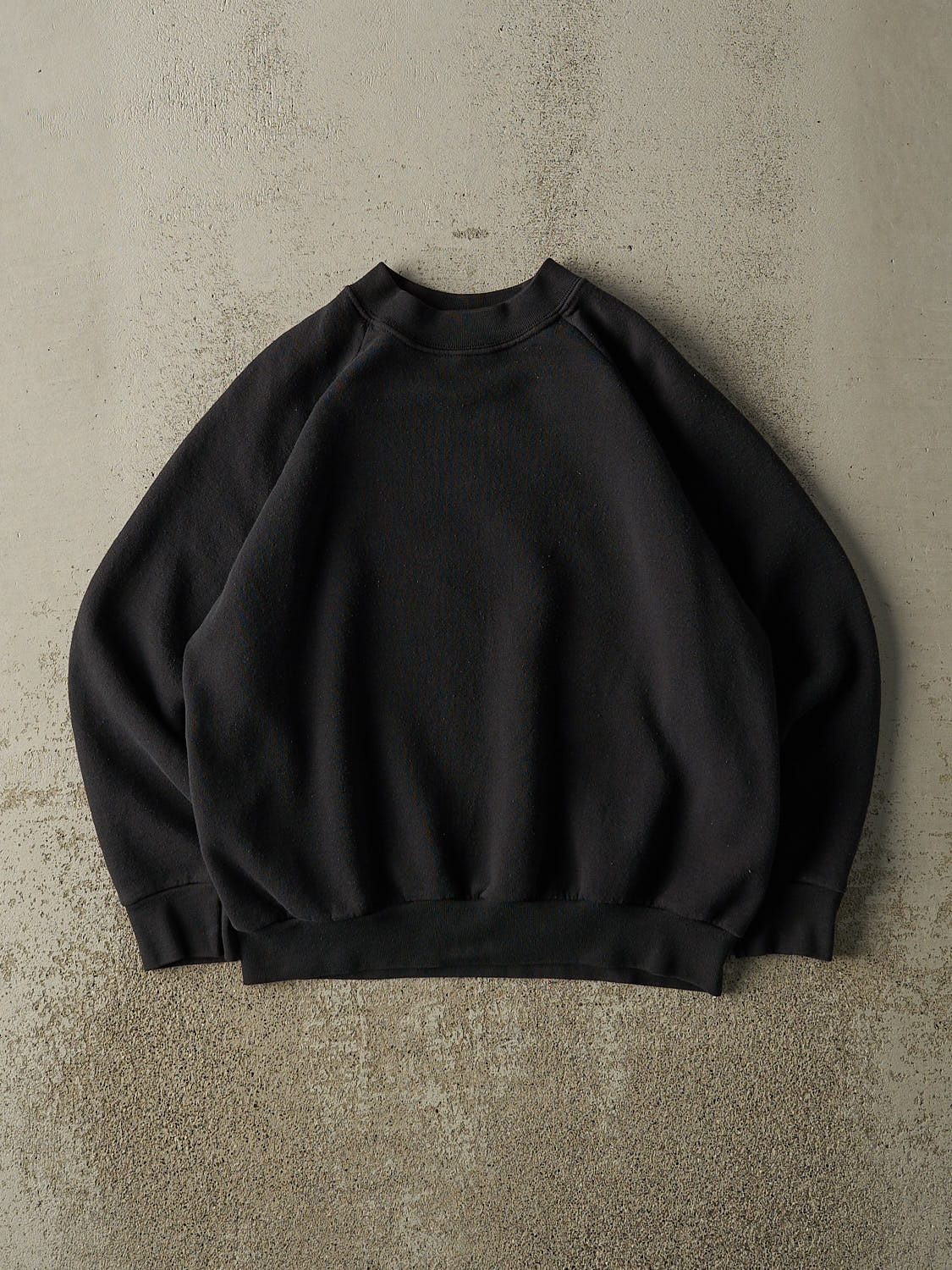 Vintage 80s Black Blank Crewneck (S/M)