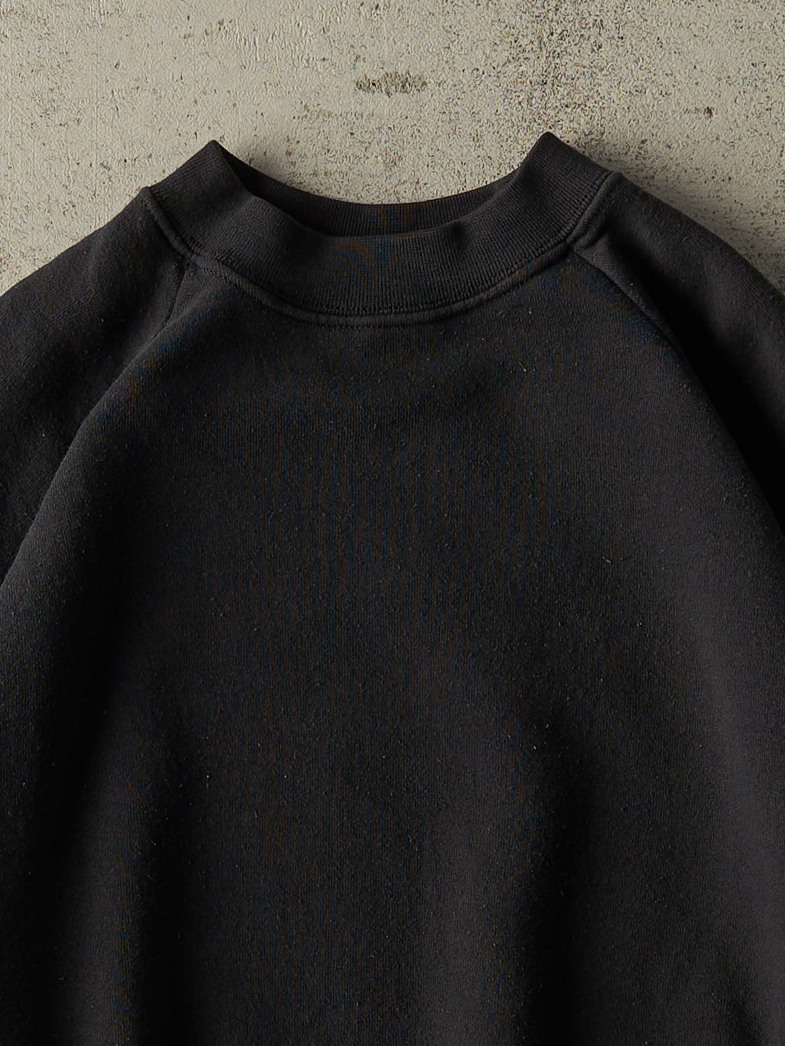Vintage 80s Black Blank Crewneck (S/M)
