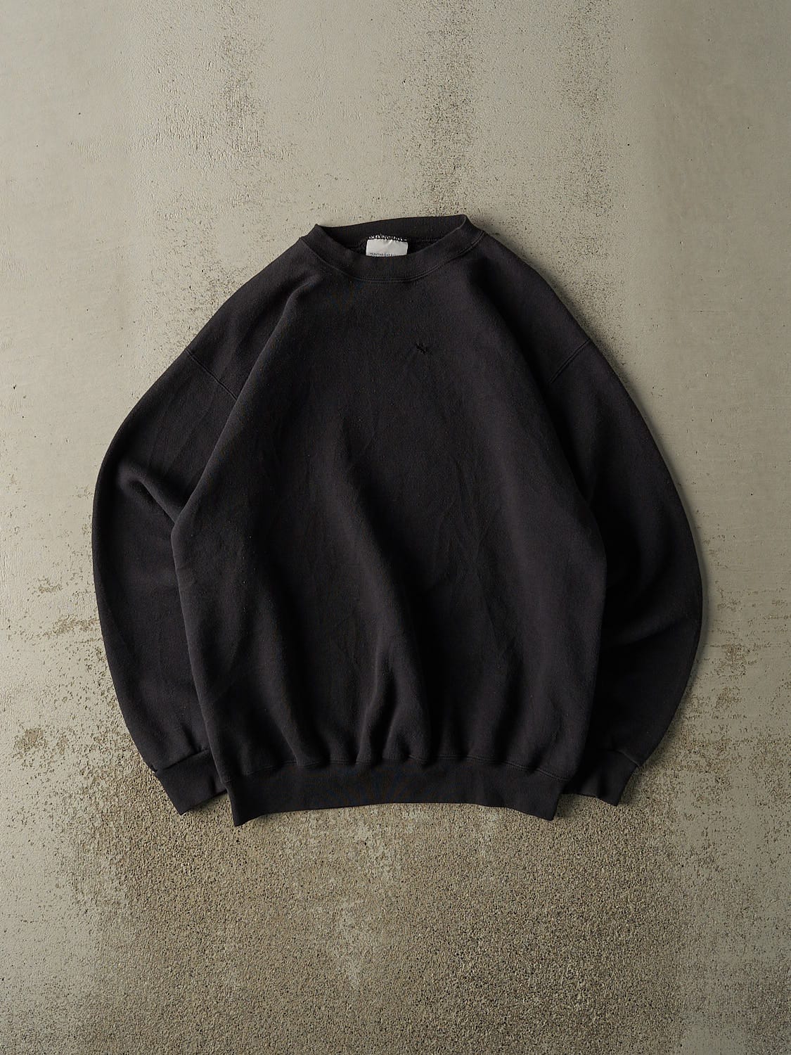 Vintage 90s Black Blank Crewneck (L)