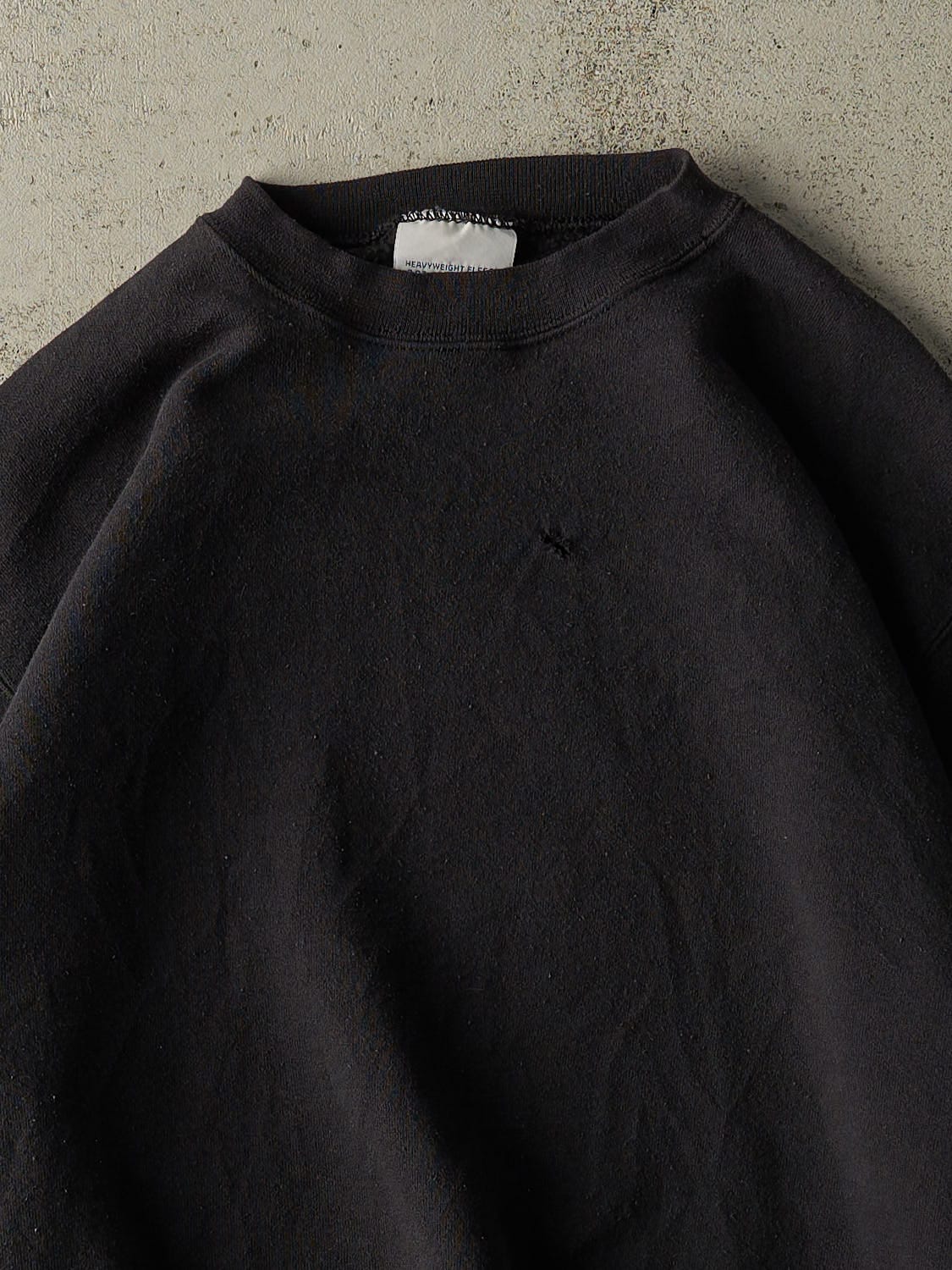 Vintage 90s Black Blank Crewneck (L)