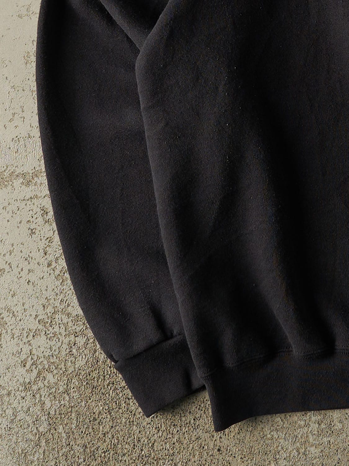 Vintage 90s Black Blank Crewneck (L)
