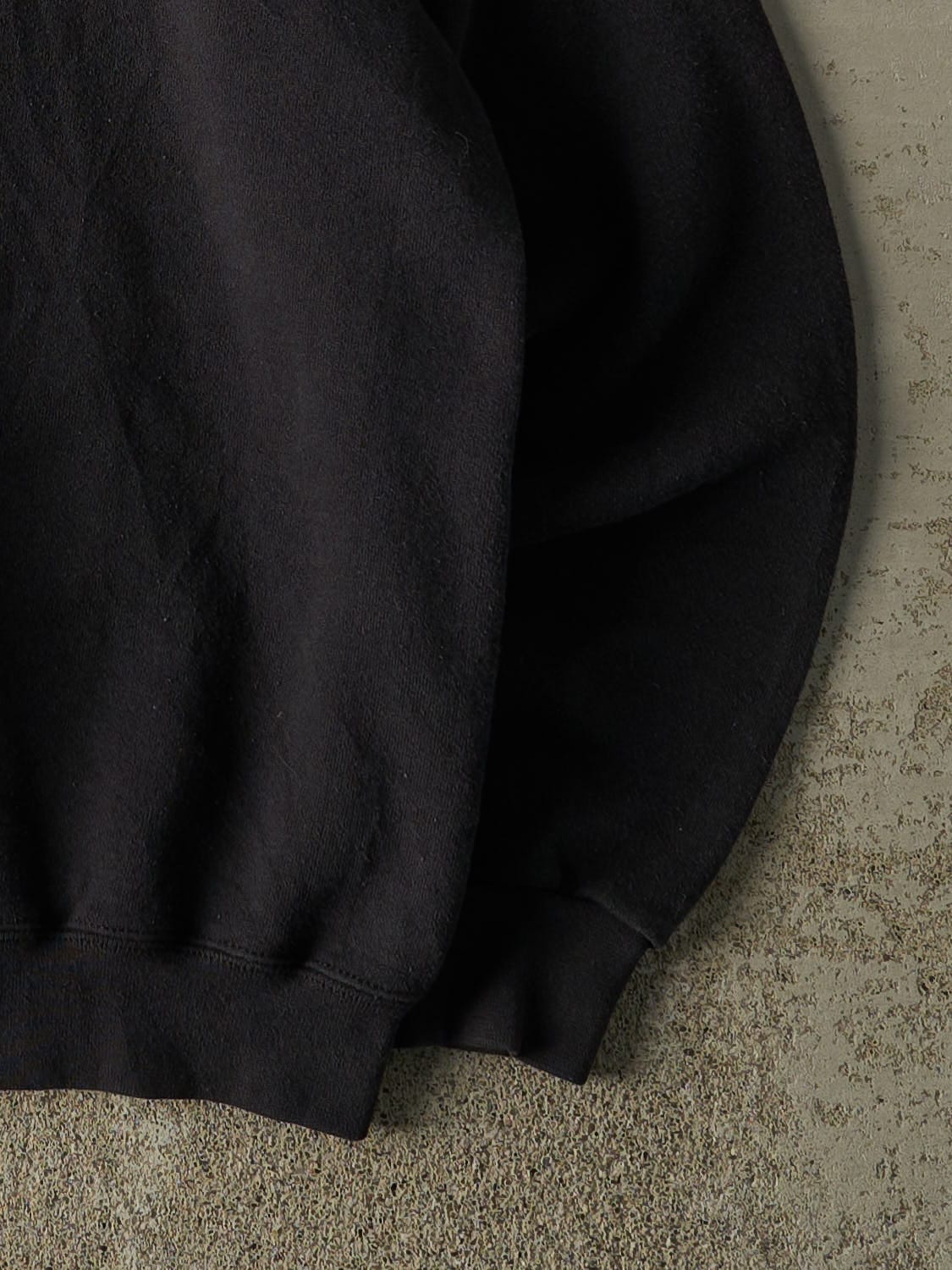 Vintage 90s Black Blank Crewneck (L)