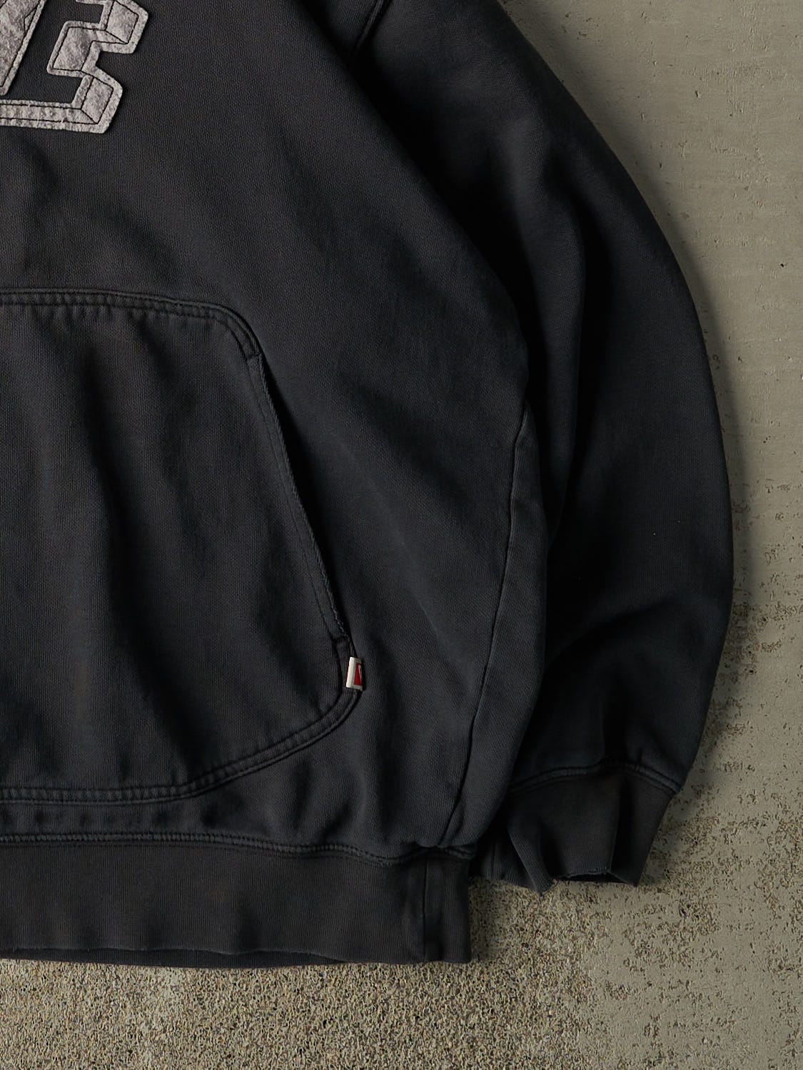 Vintage 90s Faded Black Nike Embroidered Hoodie (XL)