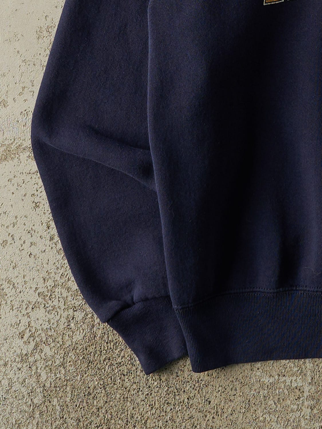 Vintage 80s Navy Blue University of Michigan Crewneck (L/XL)