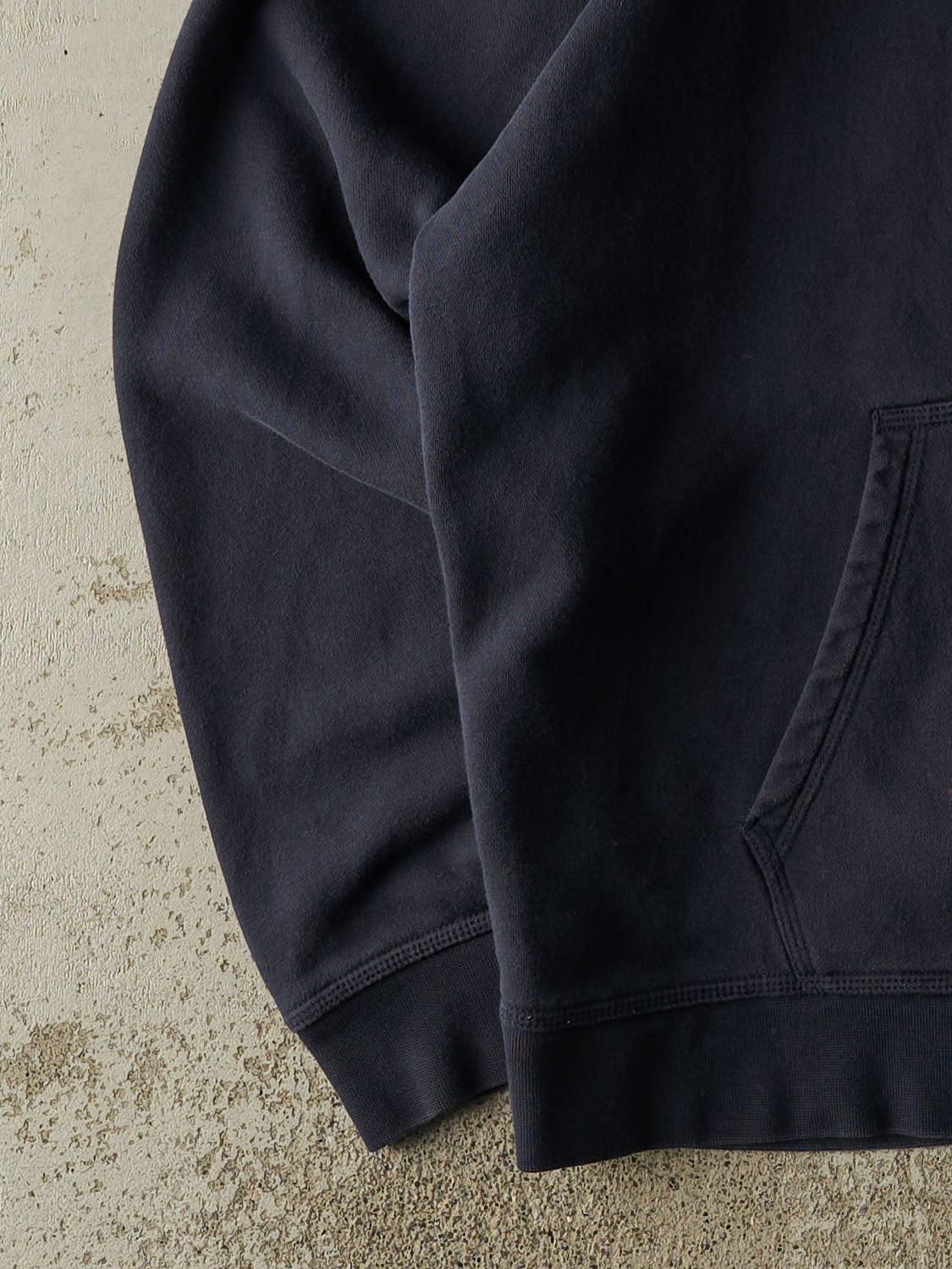 Vintage Y2K Navy Blue Nike Embroidered Zip Up Hoodie (XL)