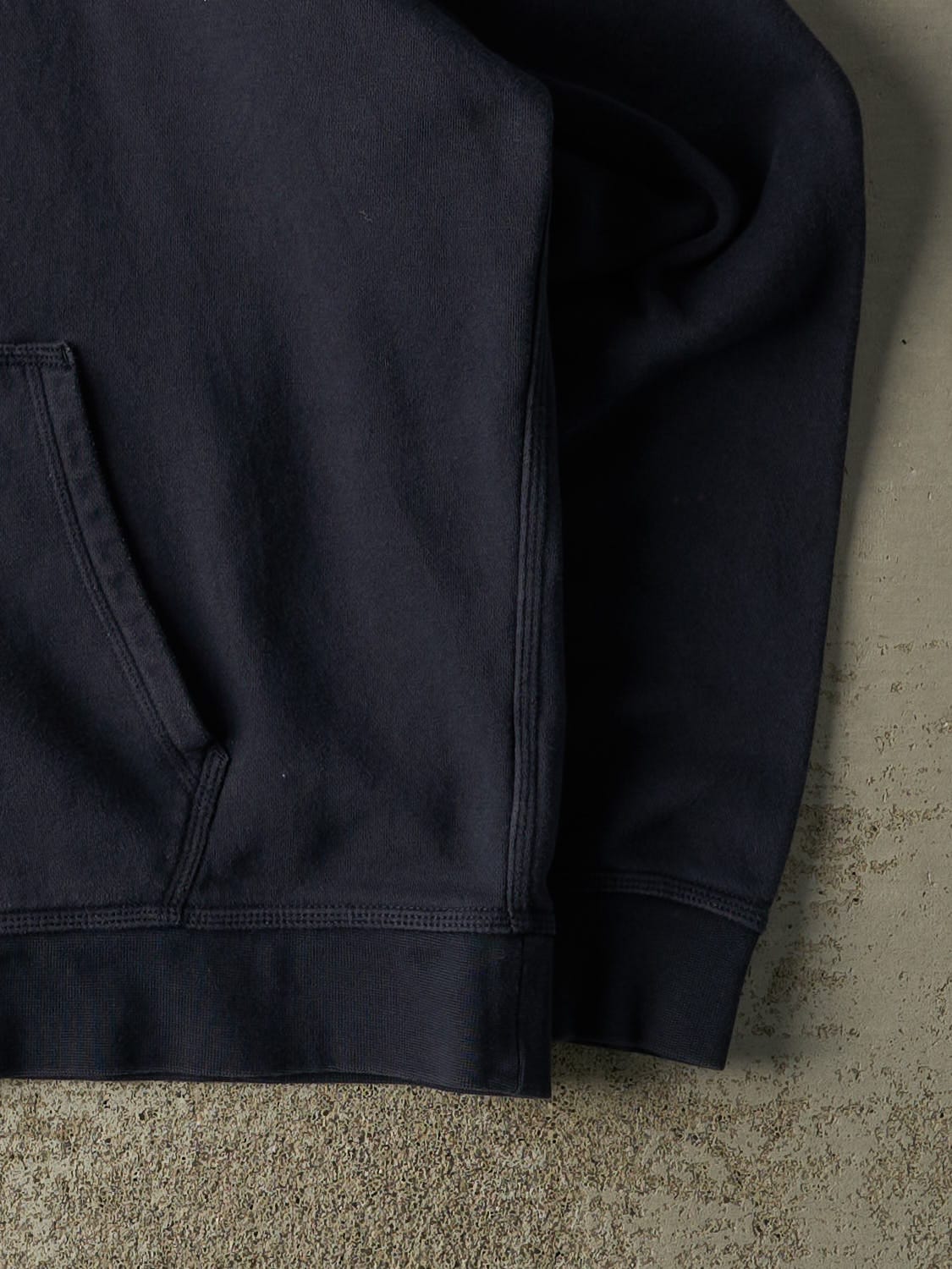 Vintage Y2K Navy Blue Nike Embroidered Zip Up Hoodie (XL)