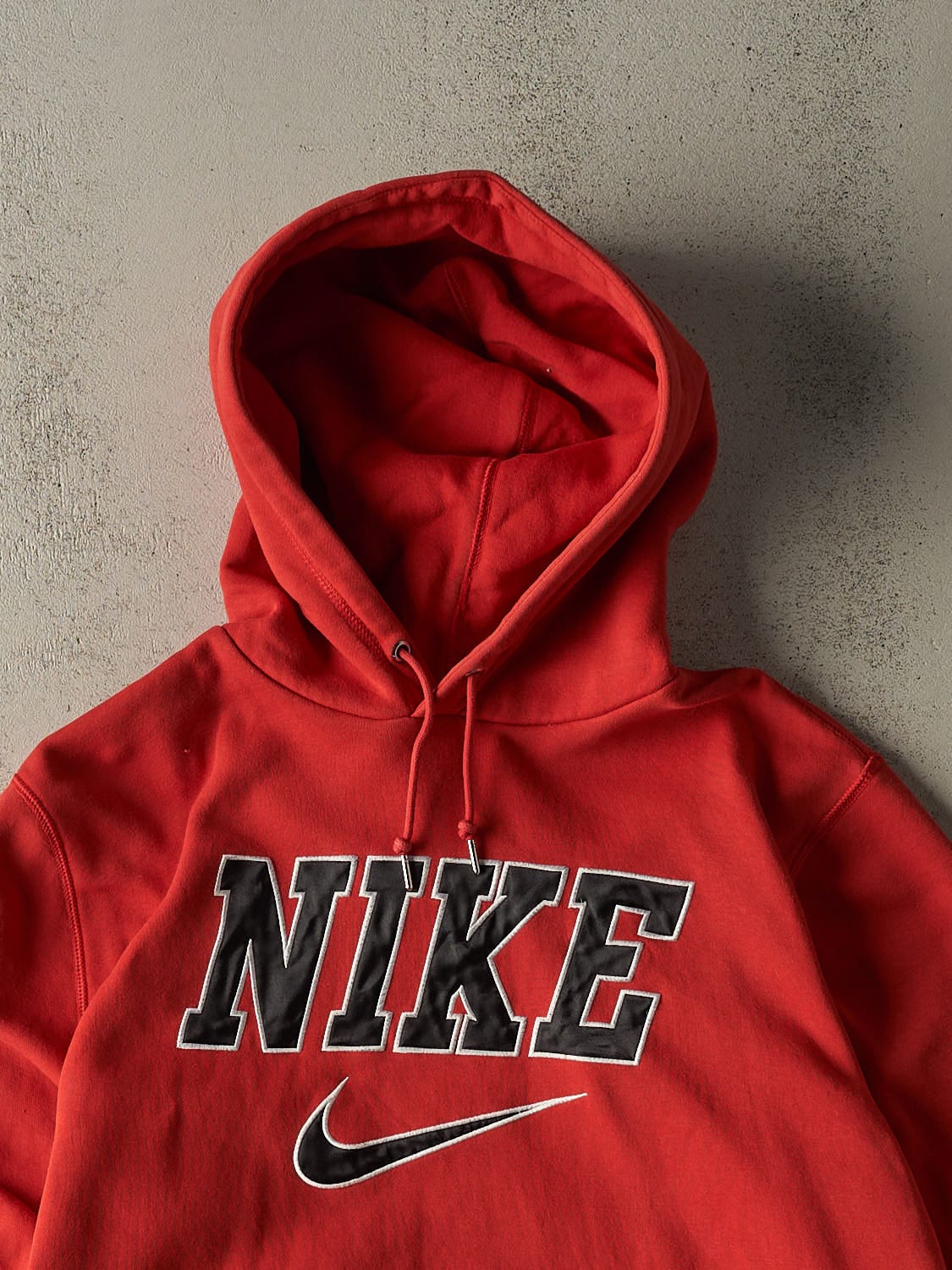 Vintage Y2K Red Nike Embroidered Hoodie (M/L)