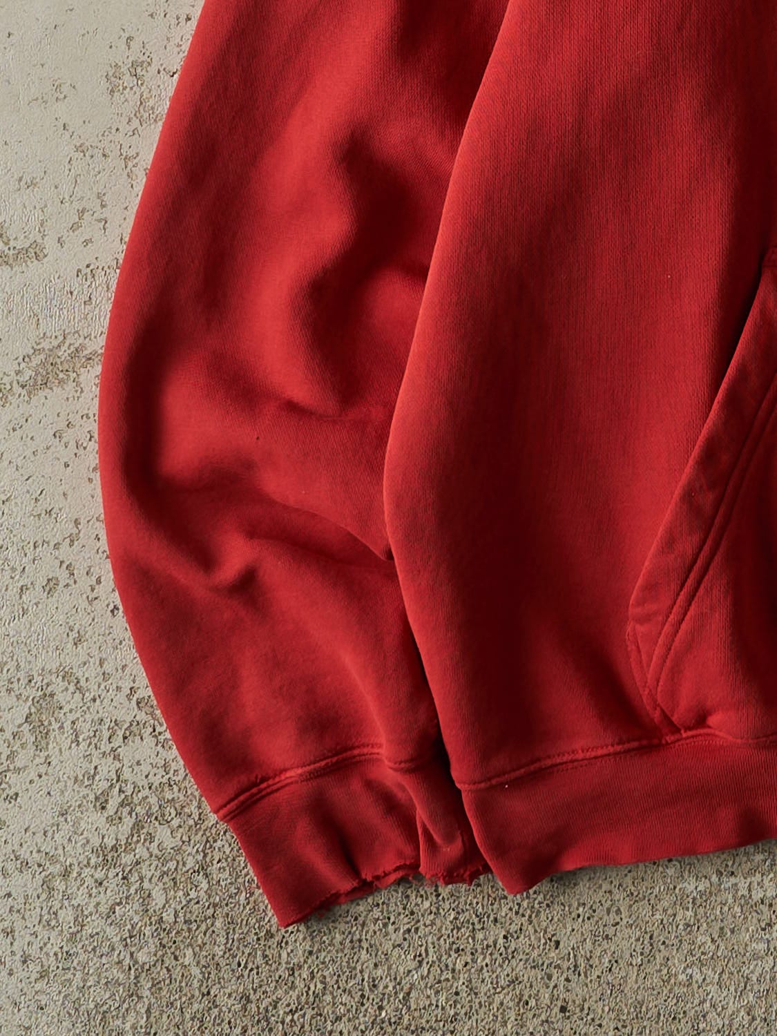 Vintage Y2K Red Adidas Embroidered Hoodie (M)