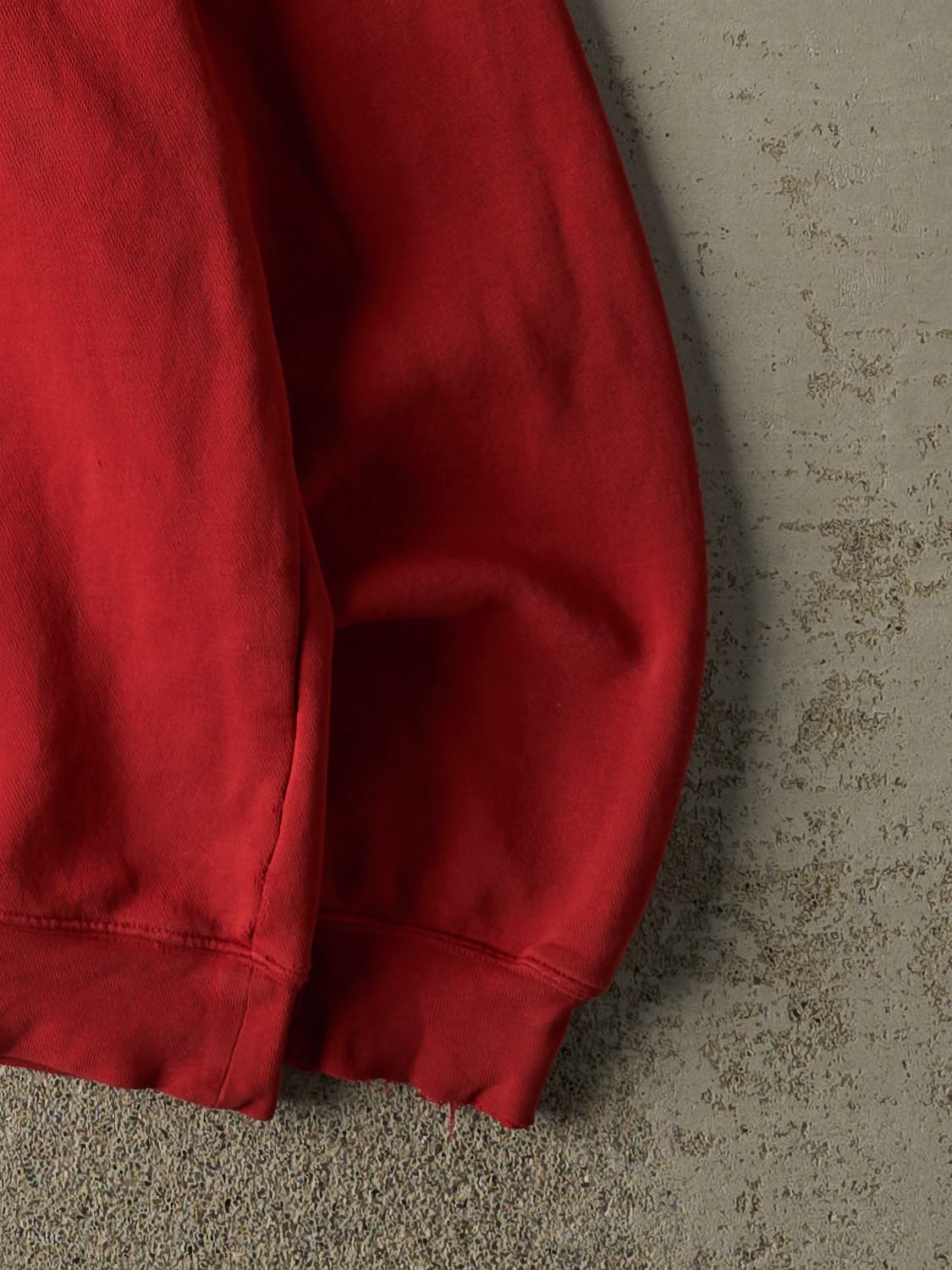 Vintage Y2K Red Adidas Embroidered Hoodie (M)