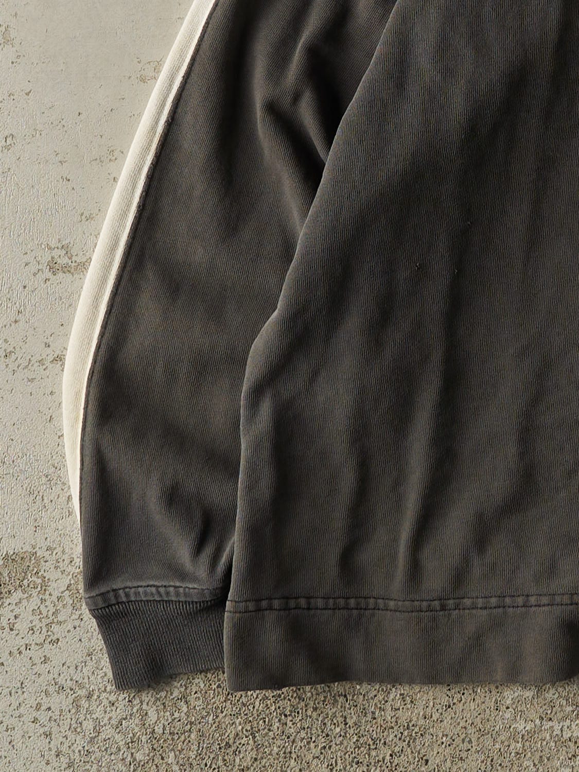 Vintage Y2K Charcoal Grey Roots Athletics Quarter Zip Sweater (XL)