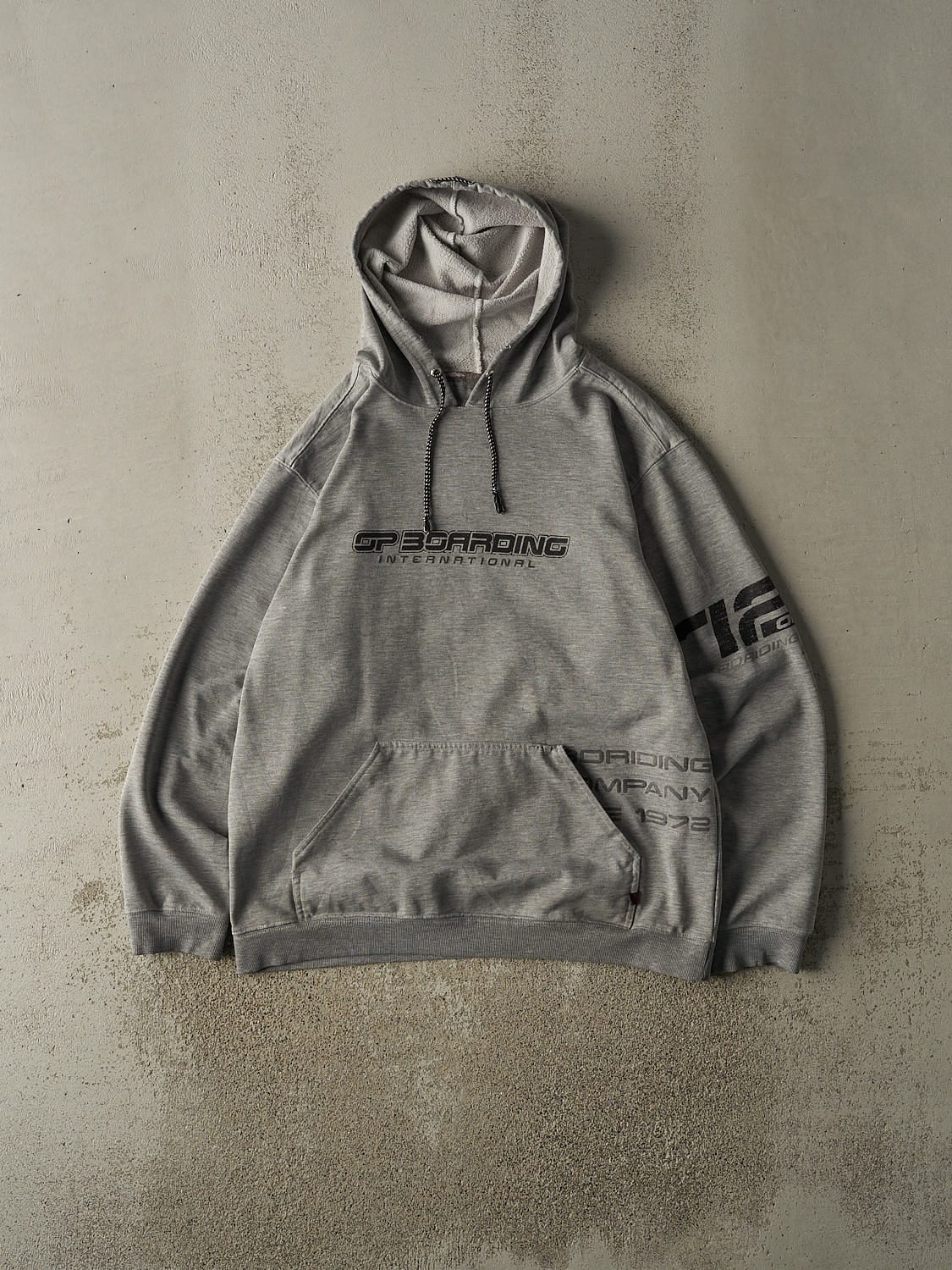 Vintage Y2K Grey Ocean Pacific Hoodie (L/XL)