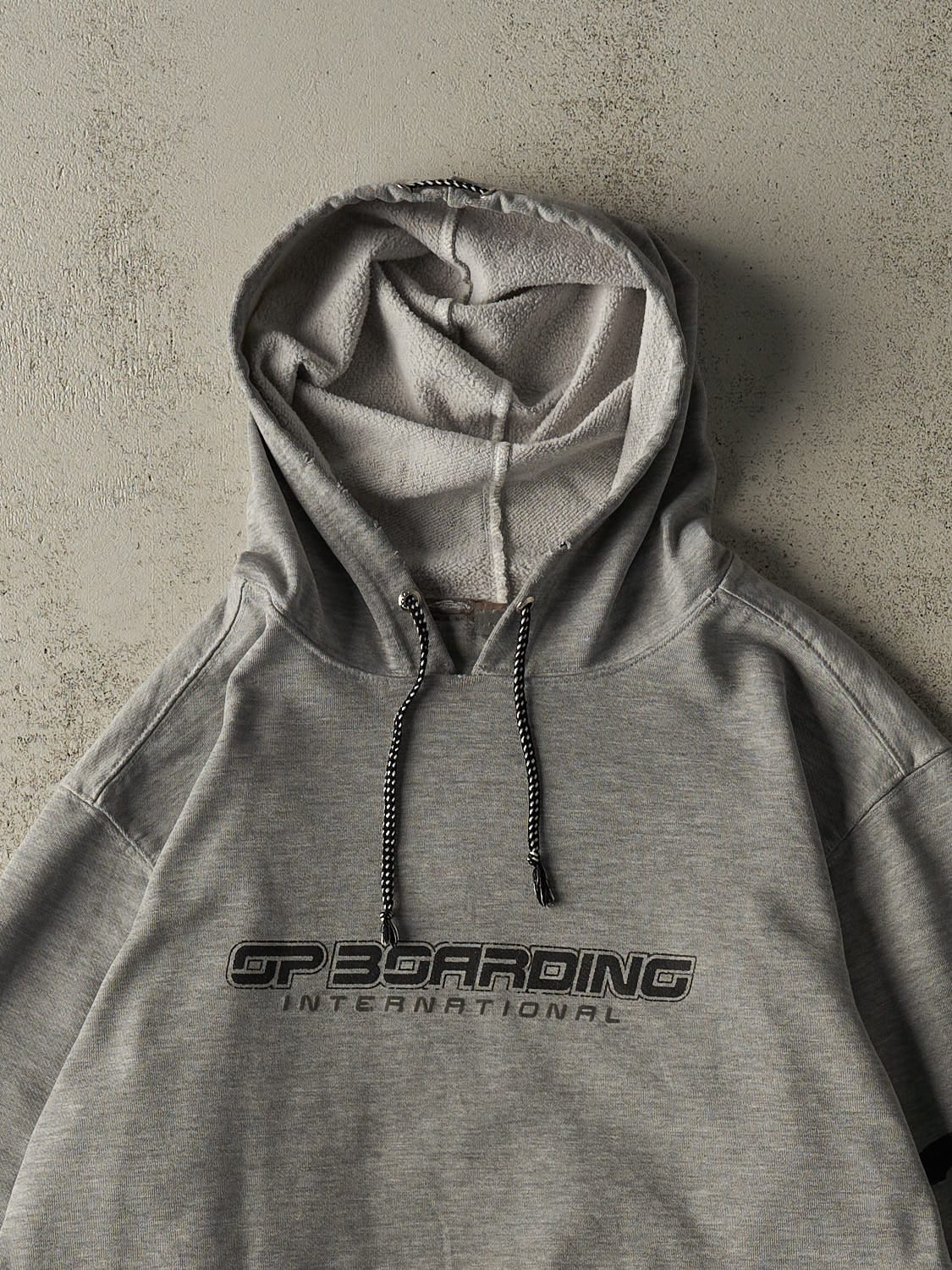 Vintage Y2K Grey Ocean Pacific Hoodie (L/XL)