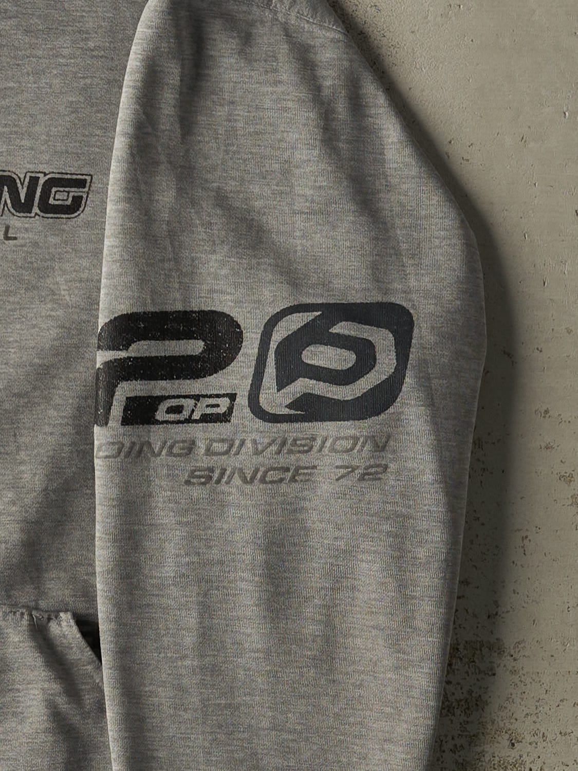 Vintage Y2K Grey Ocean Pacific Hoodie (L/XL)