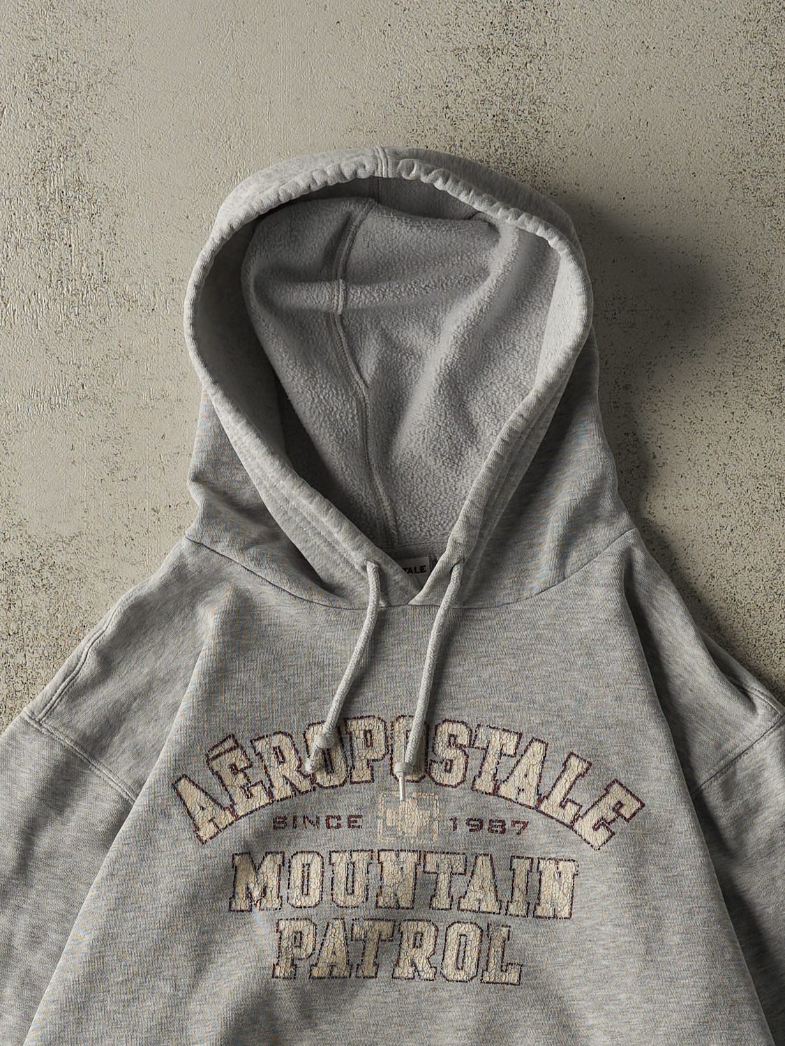 Vintage Y2K Grey Aeropostale Hoodie (S/M)