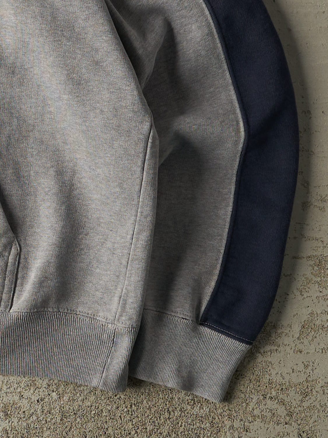 Vintage Y2K Grey & Navy Dallas Cowboys Embroidered Hoodie (S)