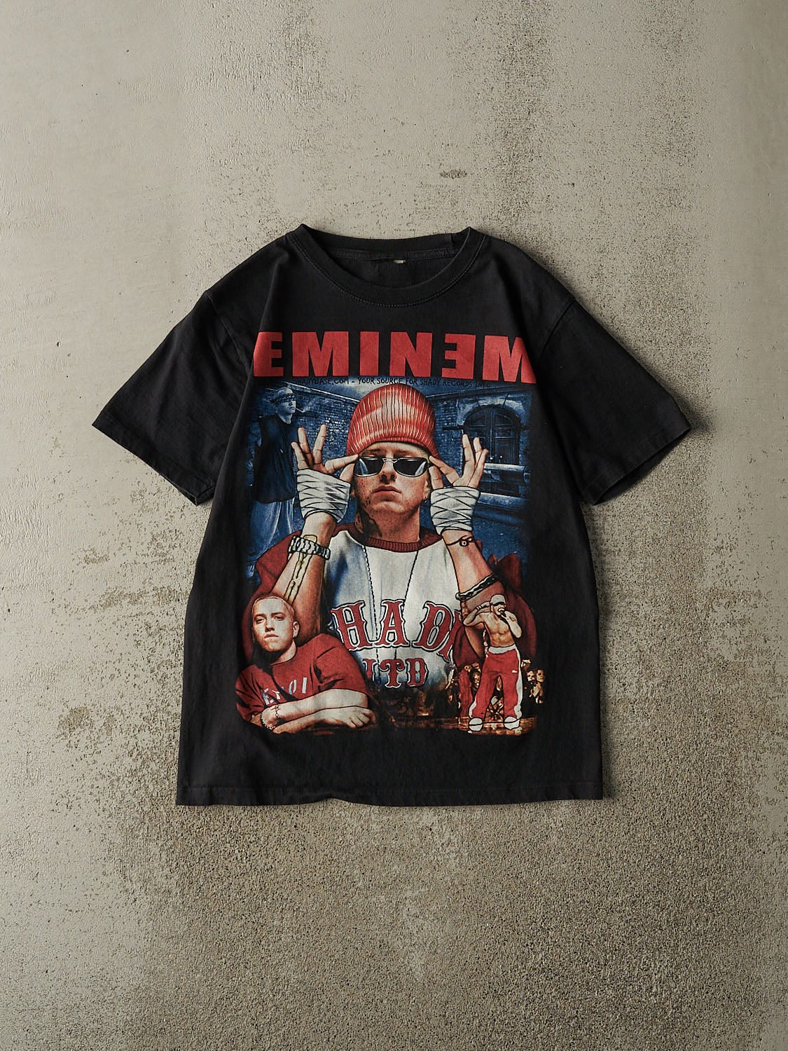 Vintage Y2K Black Eminem Bootleg Tee (S/M)